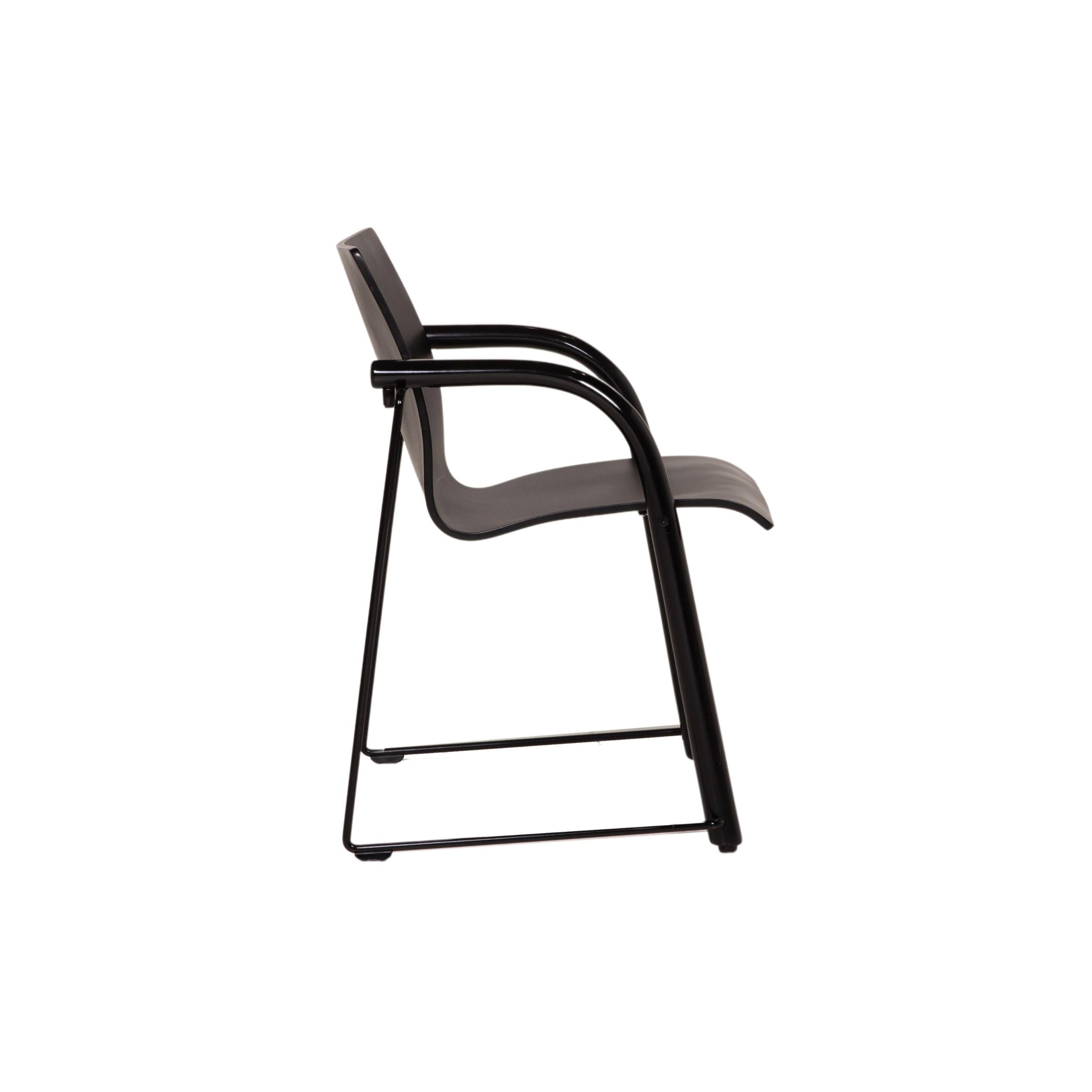 Thonet S320 Wood Chair Black For Sale 1