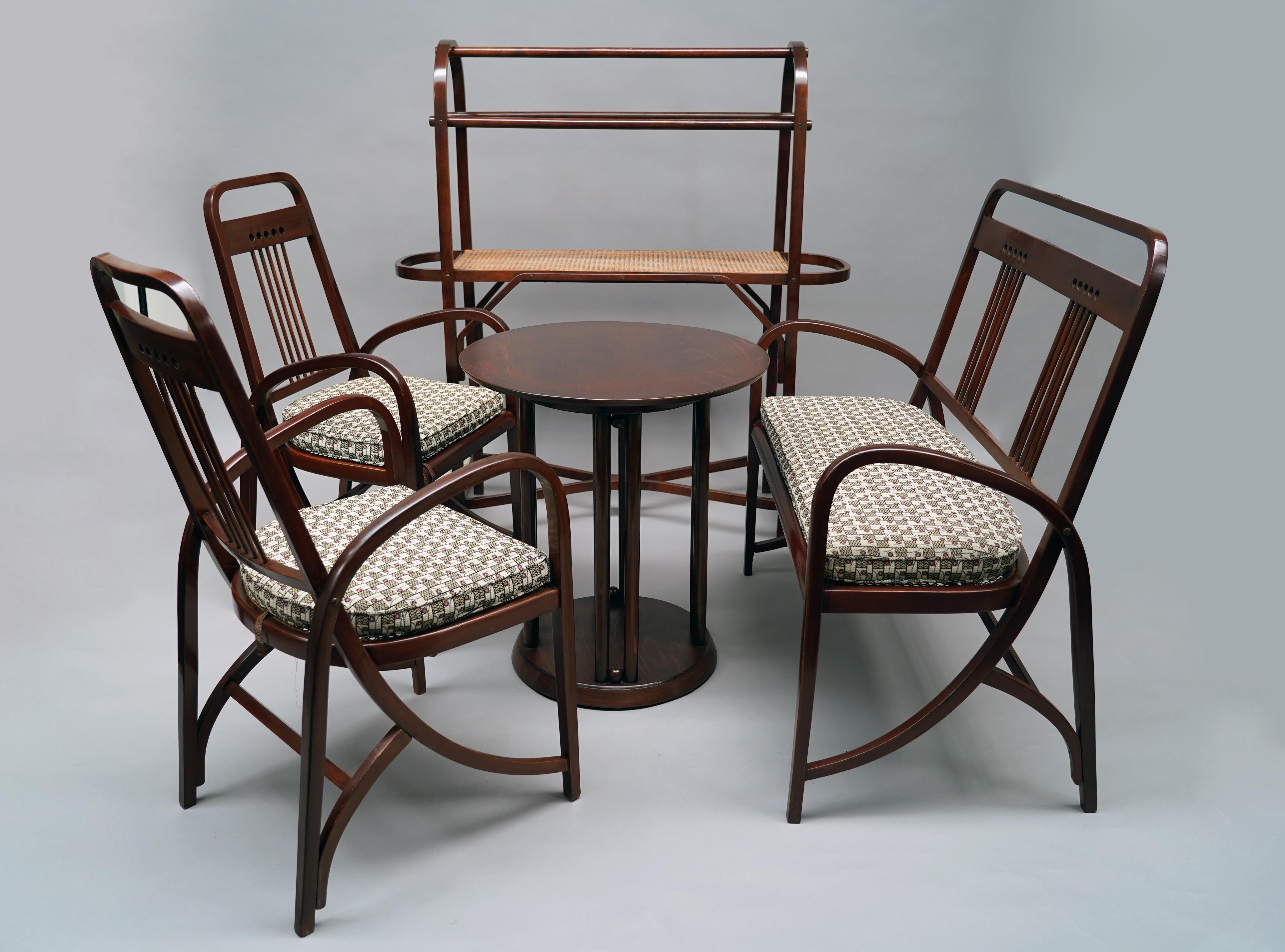 Arts and Crafts Thonet, Salon Set, Austria, circa 1904 For Sale