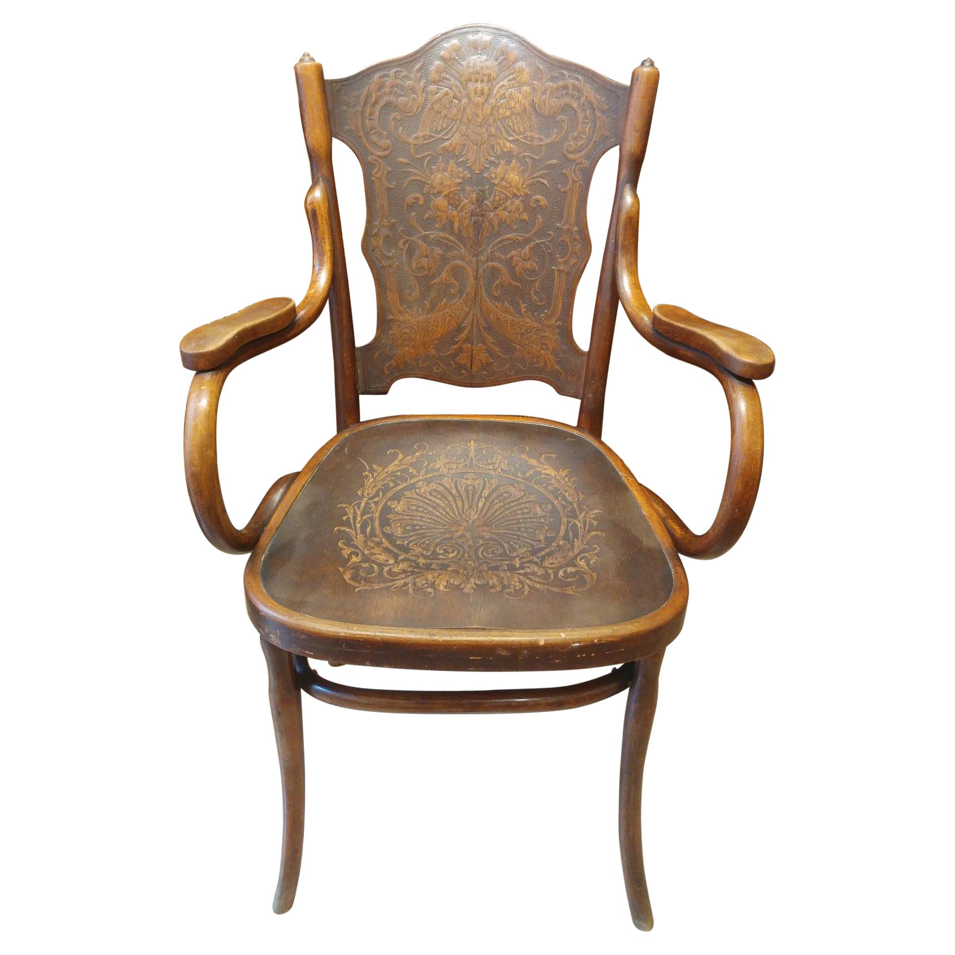 Thonet Seat by Jakob Et Josef Kohn Wien For Sale