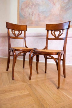 Thonet Art Nouveau Two Chairs, 19th Century