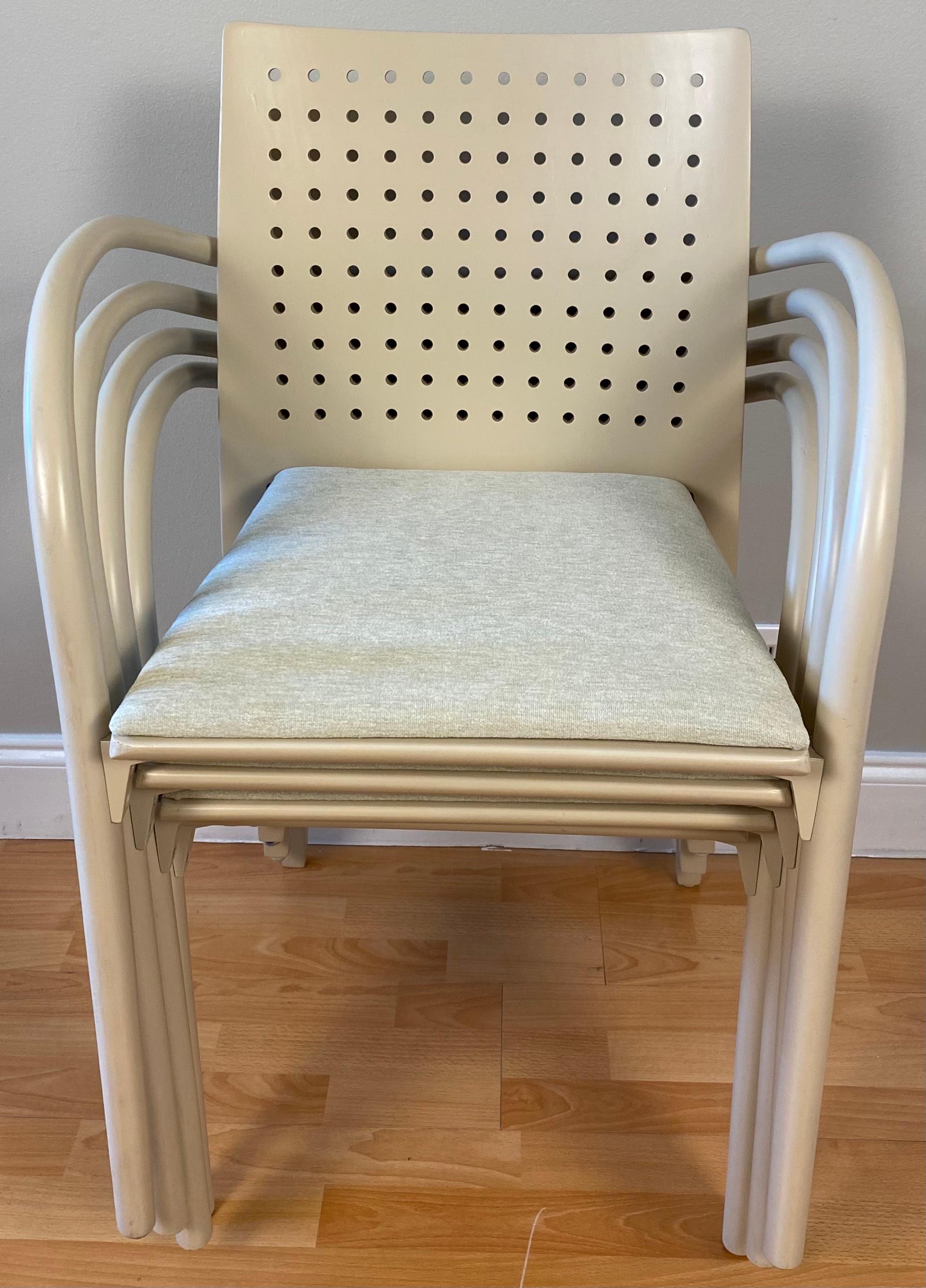 Set di 4 sedie da pranzo Parisian Cafe di Thonet, poltroncine francesi del metà del secolo scorso in vendita 5