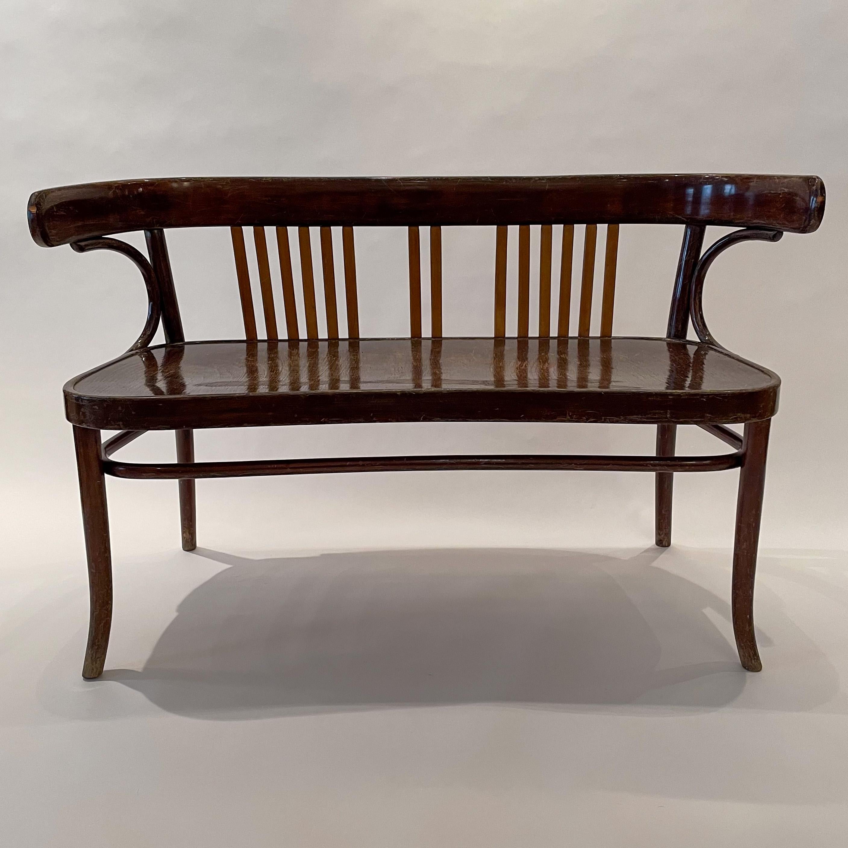 Vienna Secession Thonet Settee  For Sale