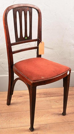 Thonet, stained wood chair with openwork backrest circa 1900