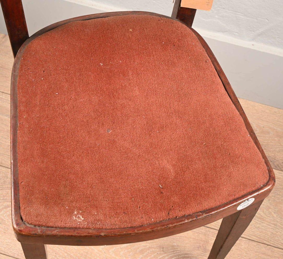 19th Century Thonet, stained wood chair with openwork backrest circa 1900 For Sale