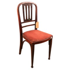 Thonet, stained wood chair with openwork backrest circa 1900