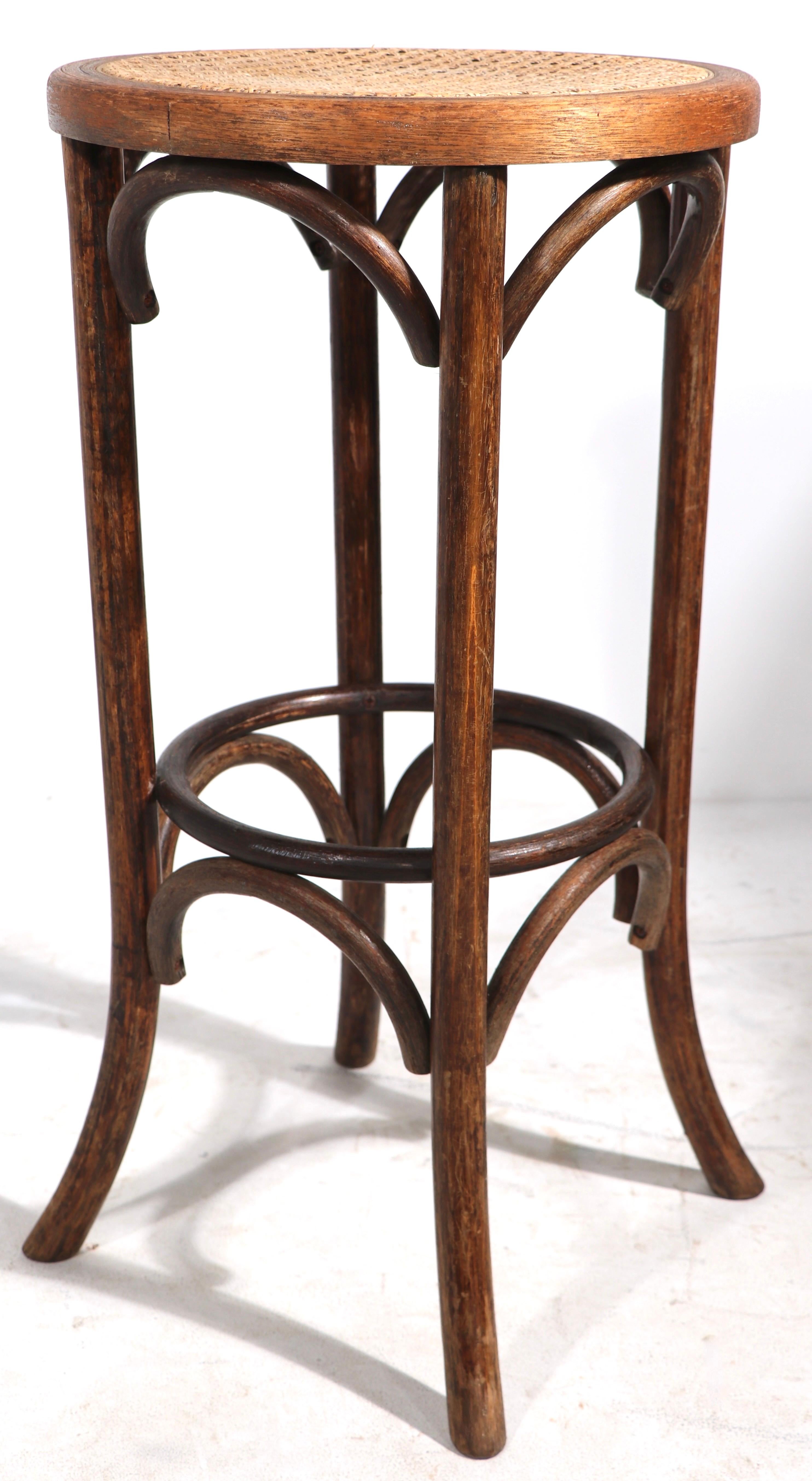 bentwood cane stool