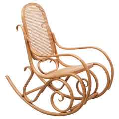 Thonet Steamed Bentwood Rocking Chair, 1970s 