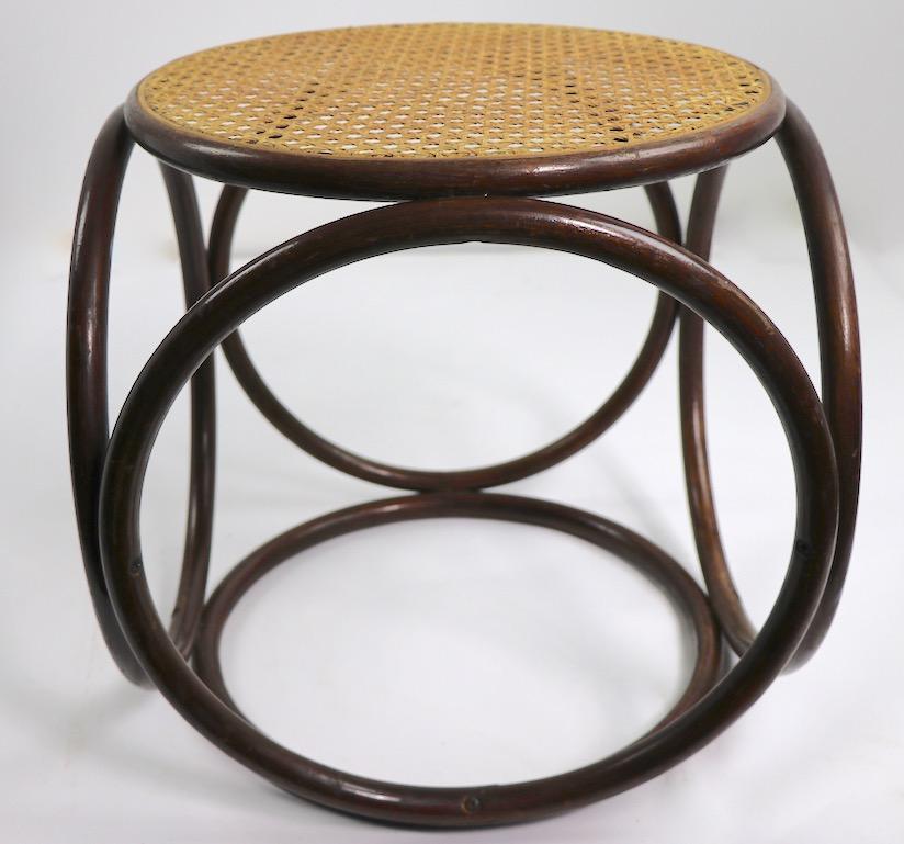 Thonet Stool Side or End Table In Good Condition In New York, NY
