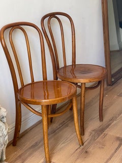 Thonet Style Bentwood Chairs, Art Deco Design, United States, 1940