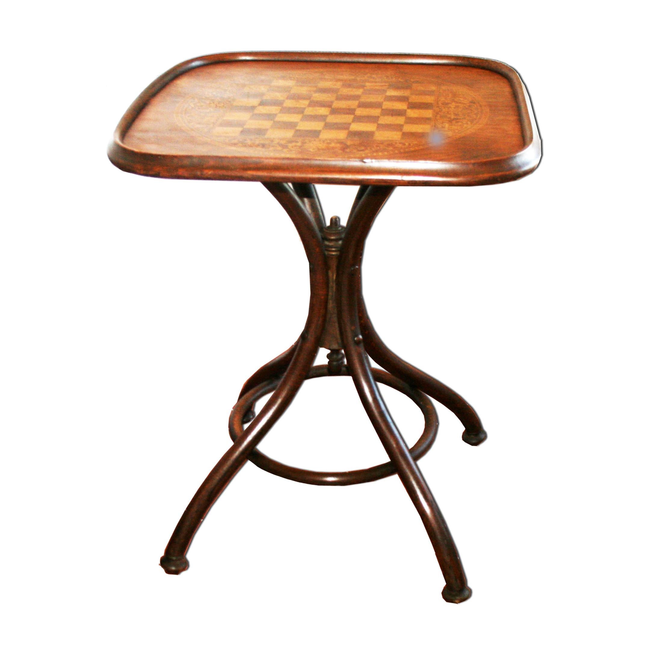 Thonet Style Bentwood Game Table, Late 19th Century or Early 20th Century