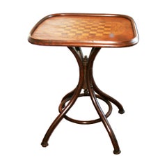 Thonet Style Bentwood Game Table, Late 19th Century or Early 20th Century