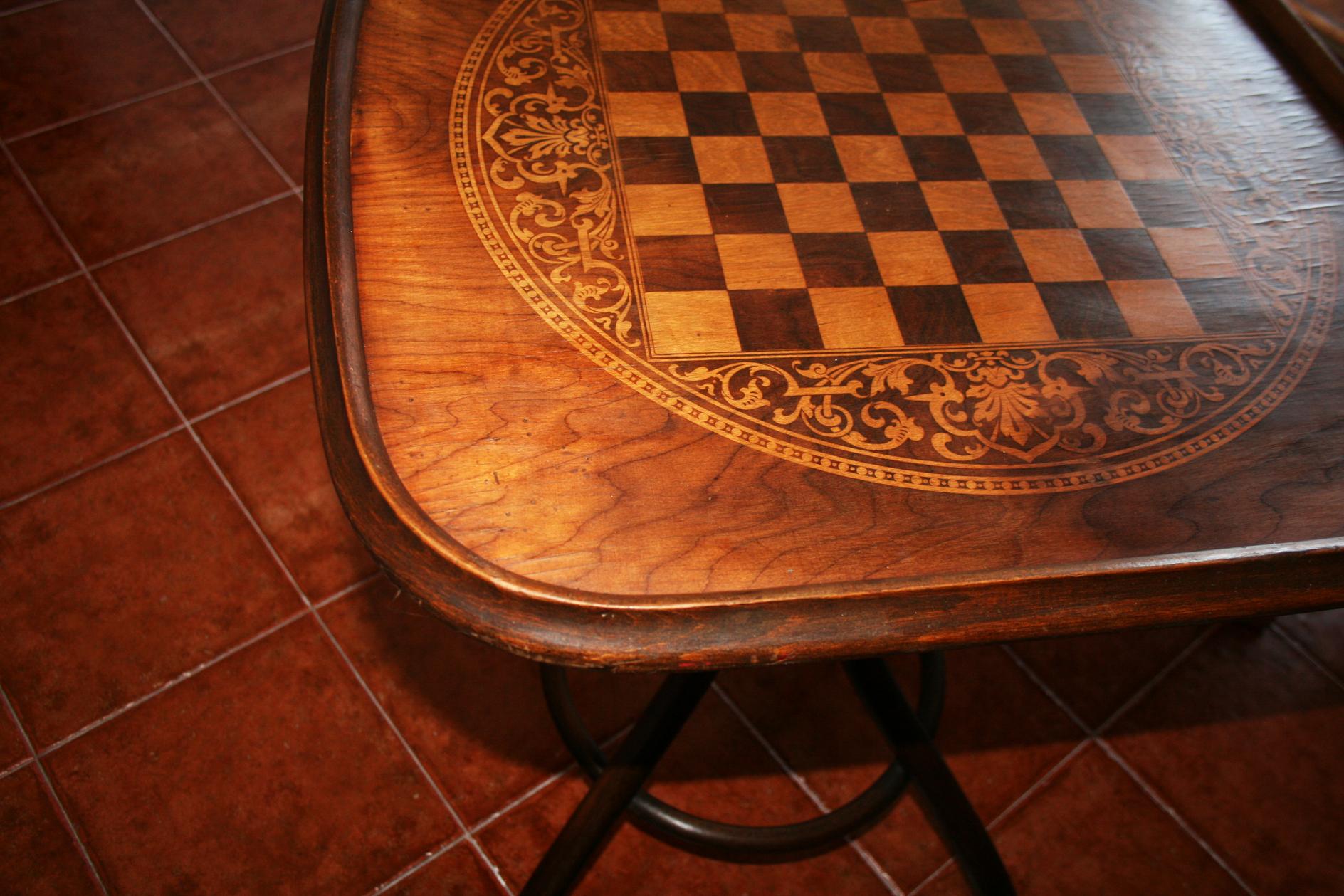 Thonet Style Bentwood Game Table, Late 19th Century or Early 20th Century 14