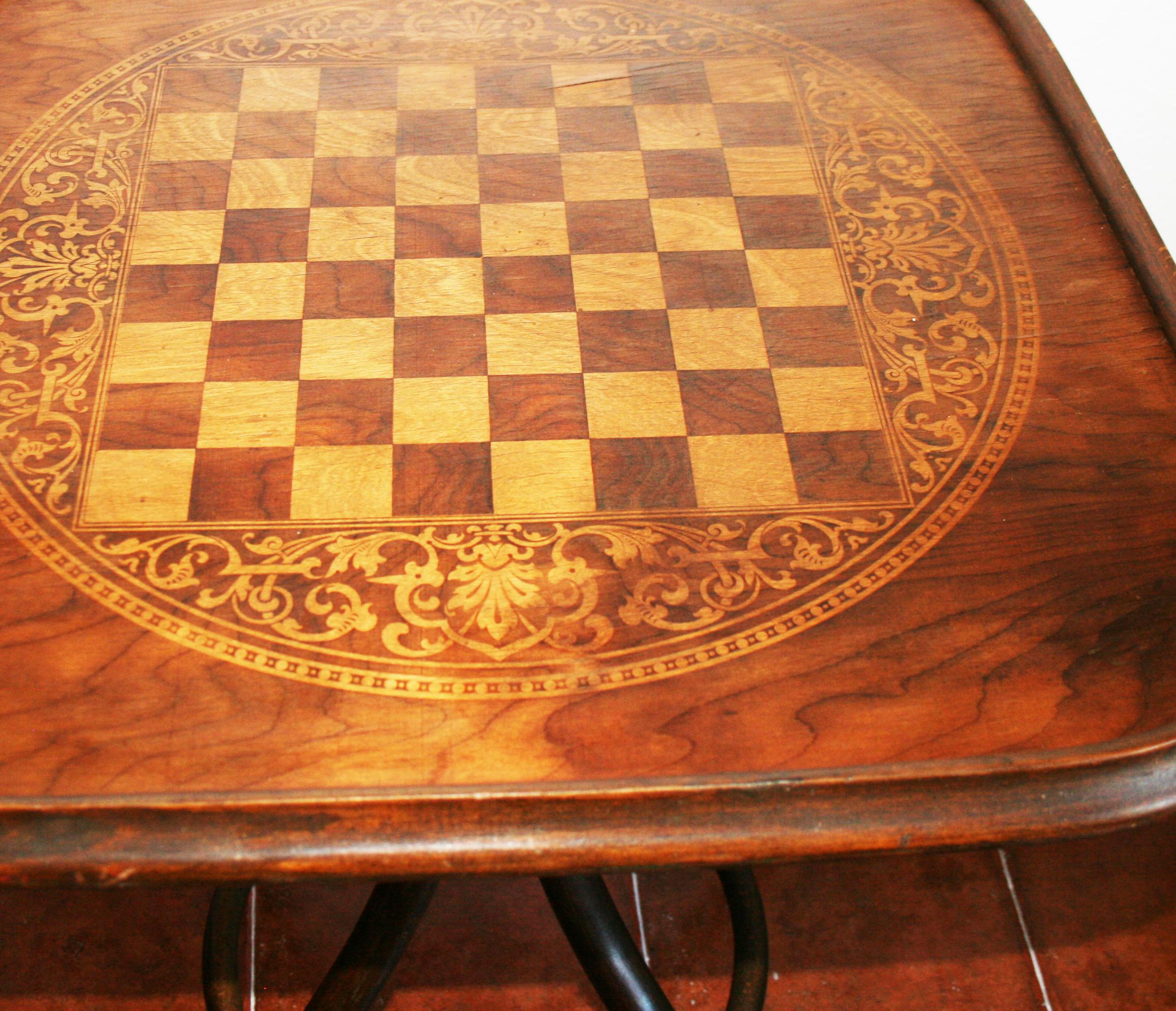 Thonet Style Bentwood Game Table, Late 19th Century or Early 20th Century 3