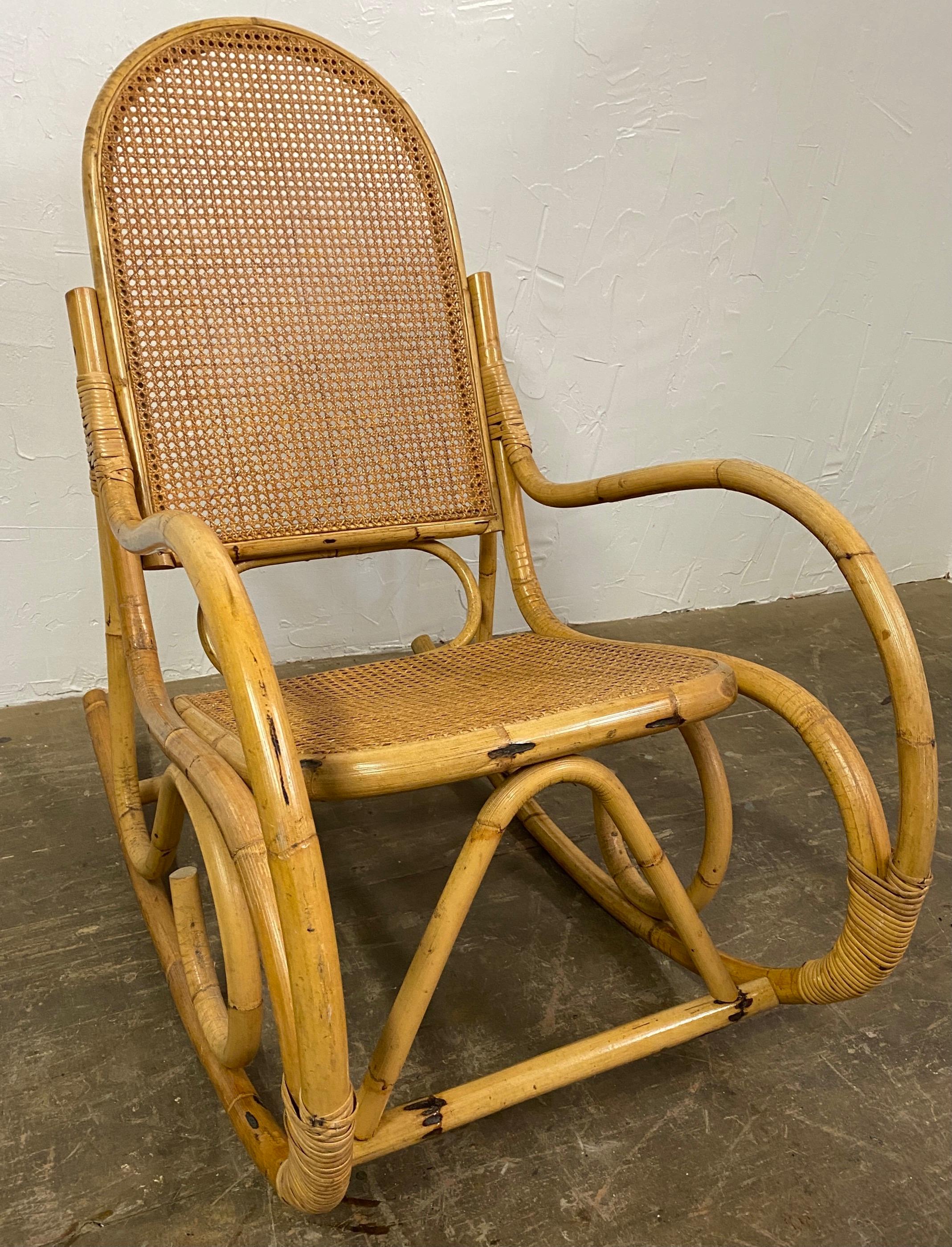 Belle Époque Thonet Style Bentwood Rocking Chair
