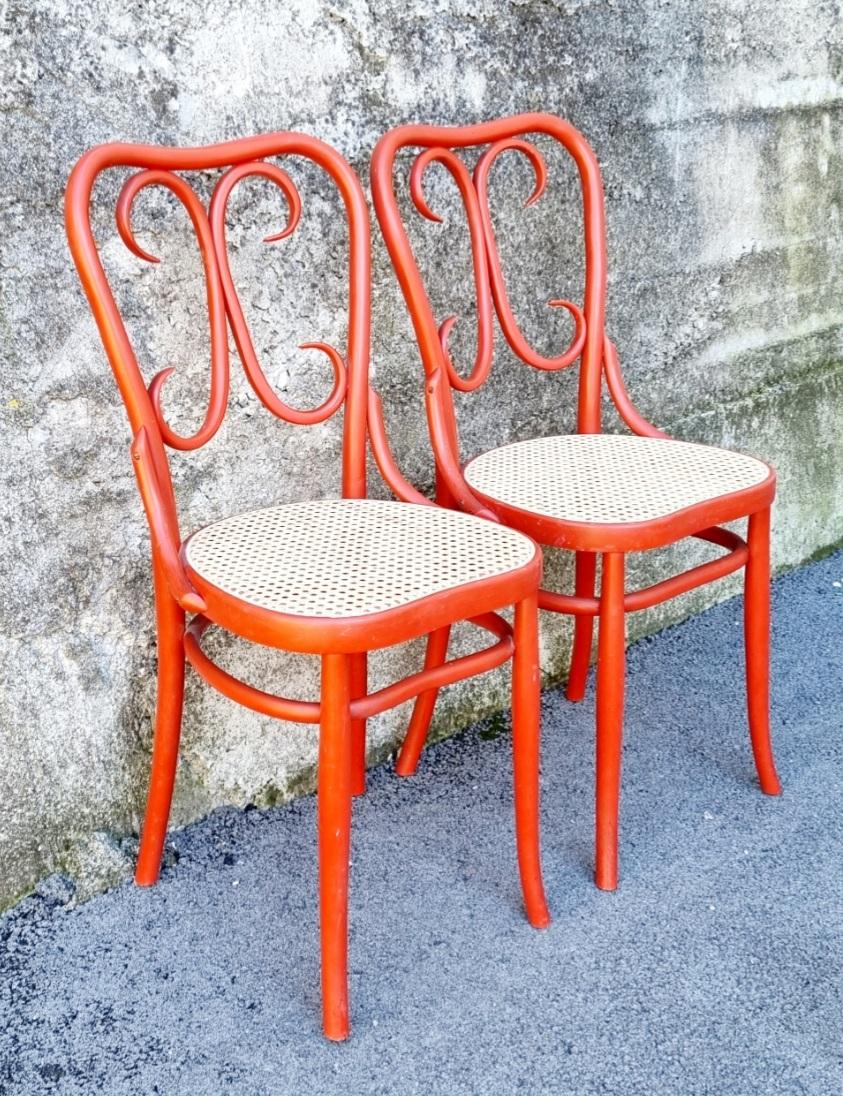 Mid-20th Century Thonet Style Dining Chair, Austria, 1930s, Pair