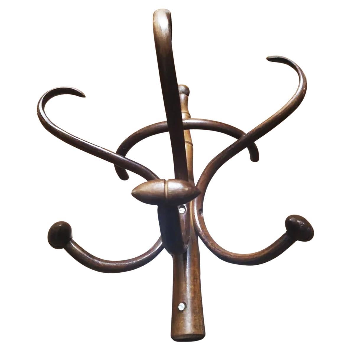 Thonet Style Wooden Coat Rack and Hats Hangers