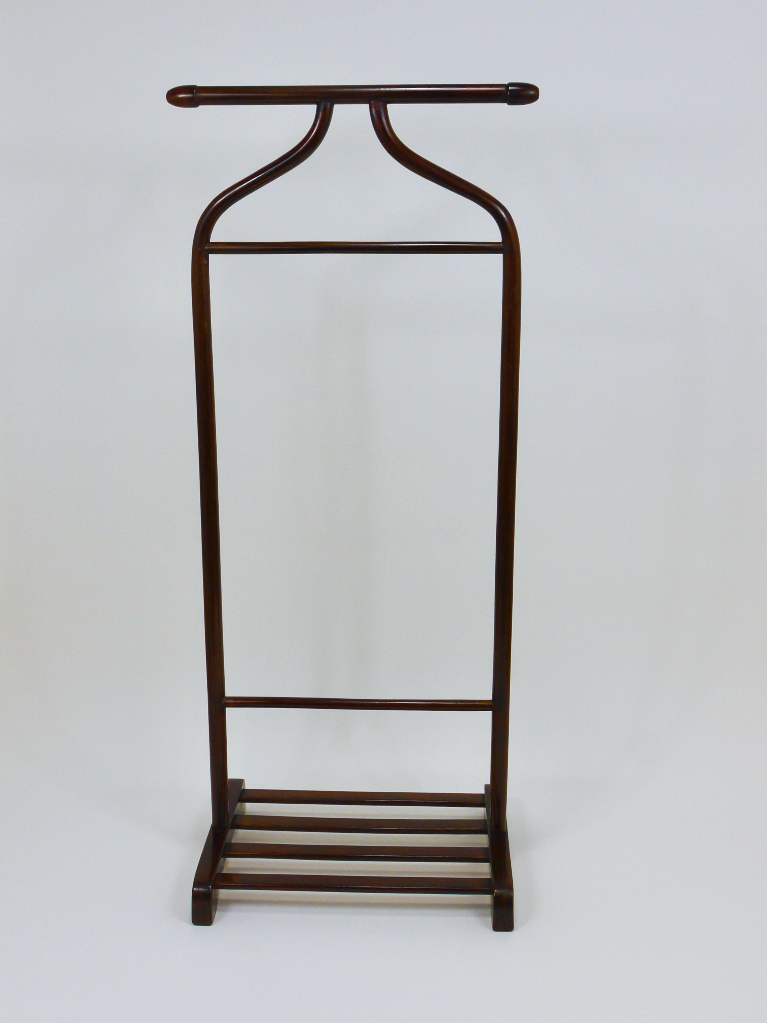 Thonet Vienna Art Deco Bentwood Clothing Valet / Dressing Stand, Austria, 1920s en venta 4