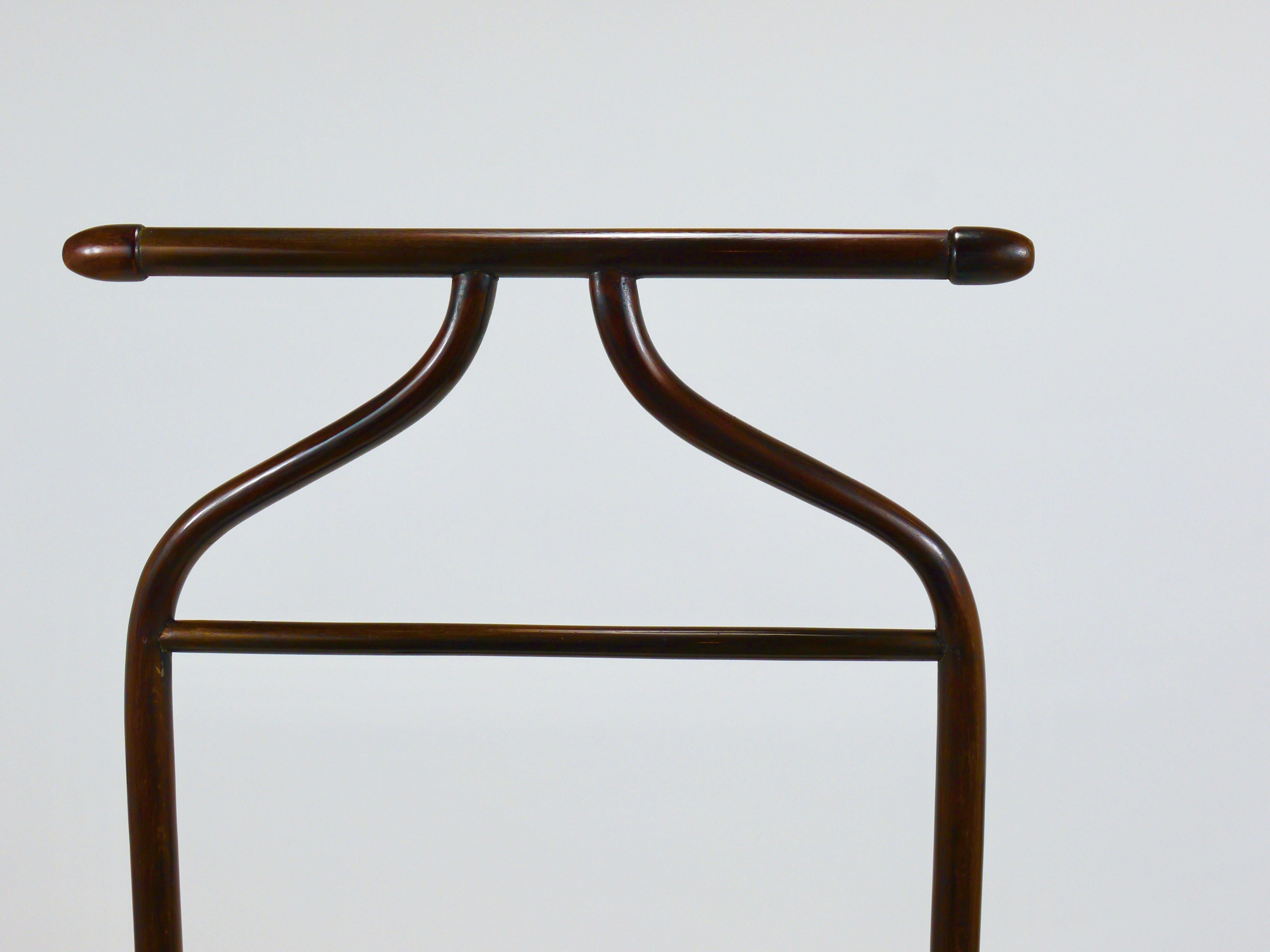 Thonet Vienna Art Deco Bentwood Clothing Valet / Dressing Stand, Austria, 1920s en venta 5