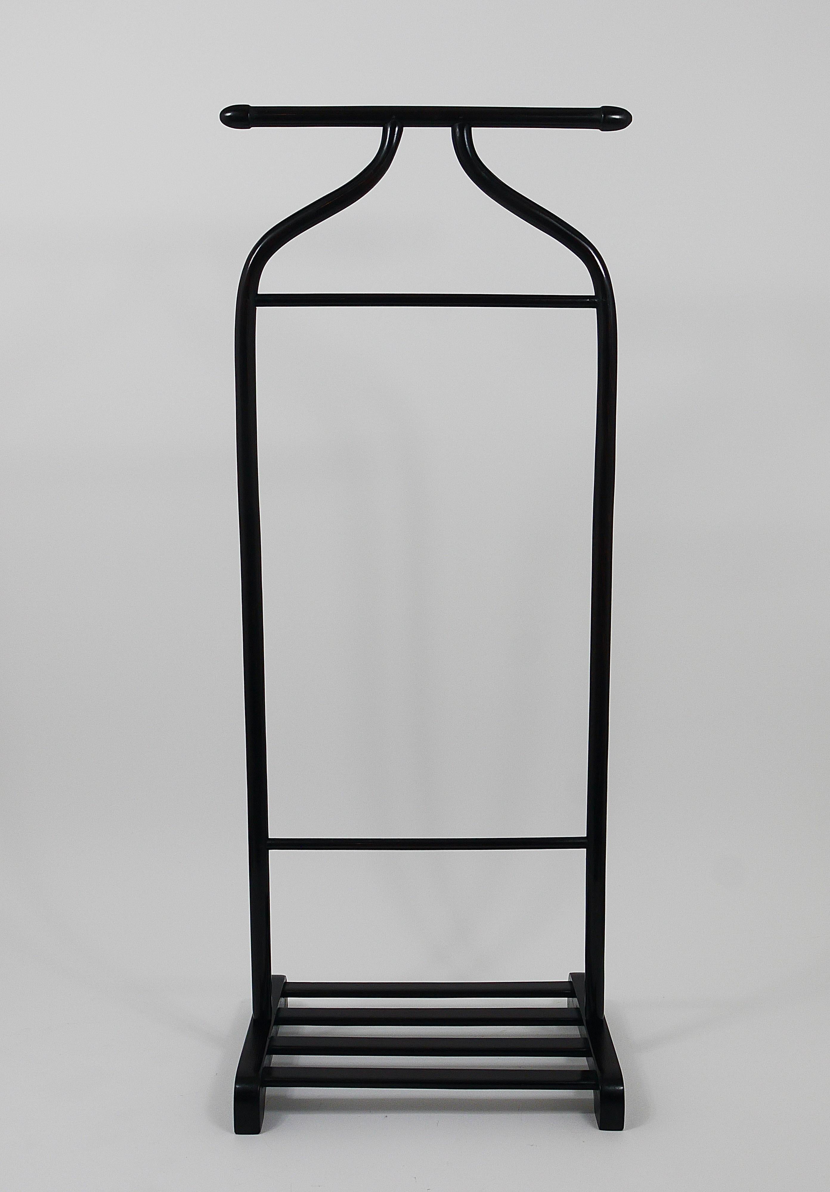 Thonet Vienna Art Deco Bentwood Clothing Valet / Dressing Stand, Austria, 1920s For Sale 9