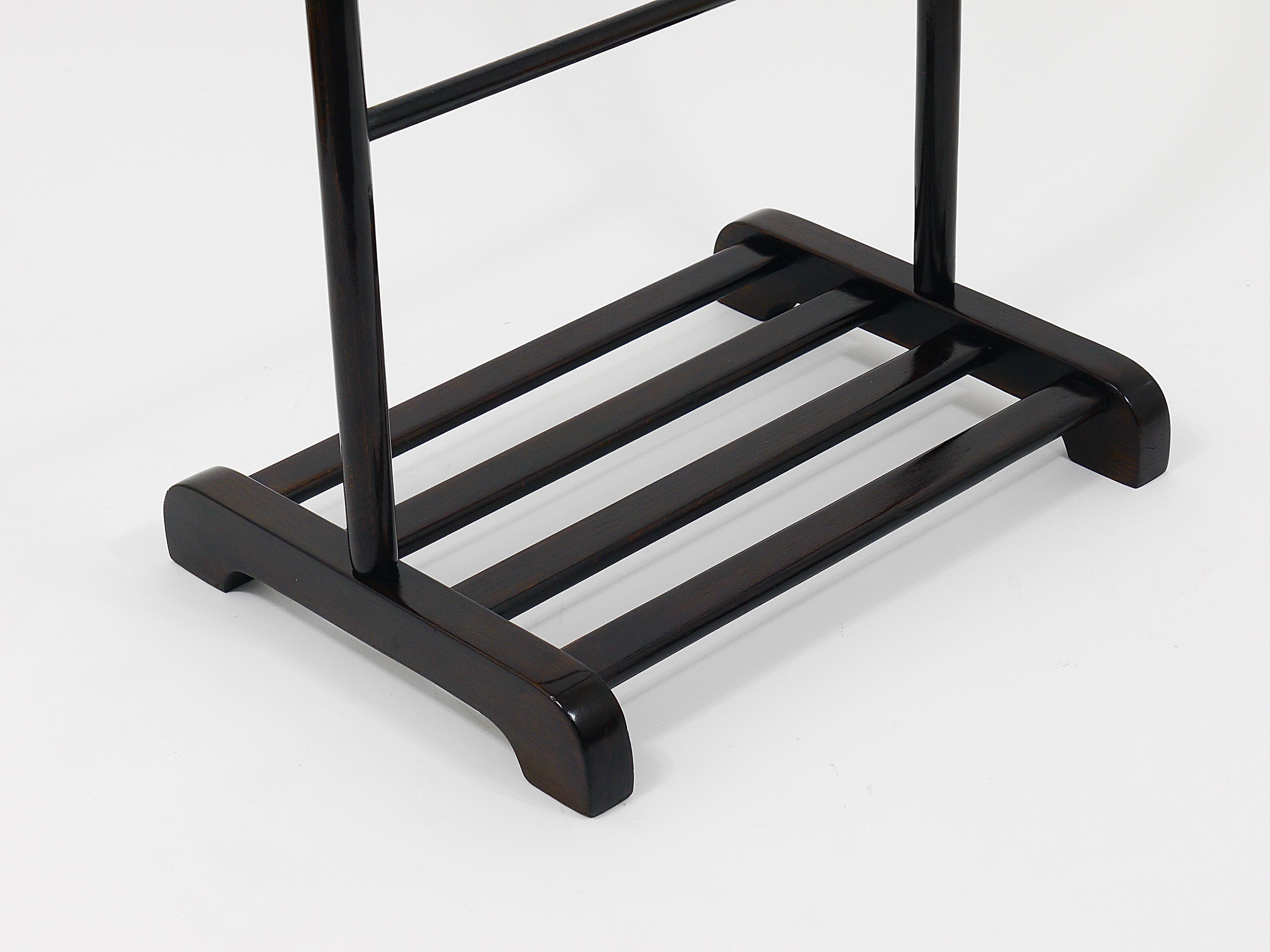 Thonet Vienna Art Deco Bentwood Clothing Valet / Dressing Stand, Austria, 1920s For Sale 11