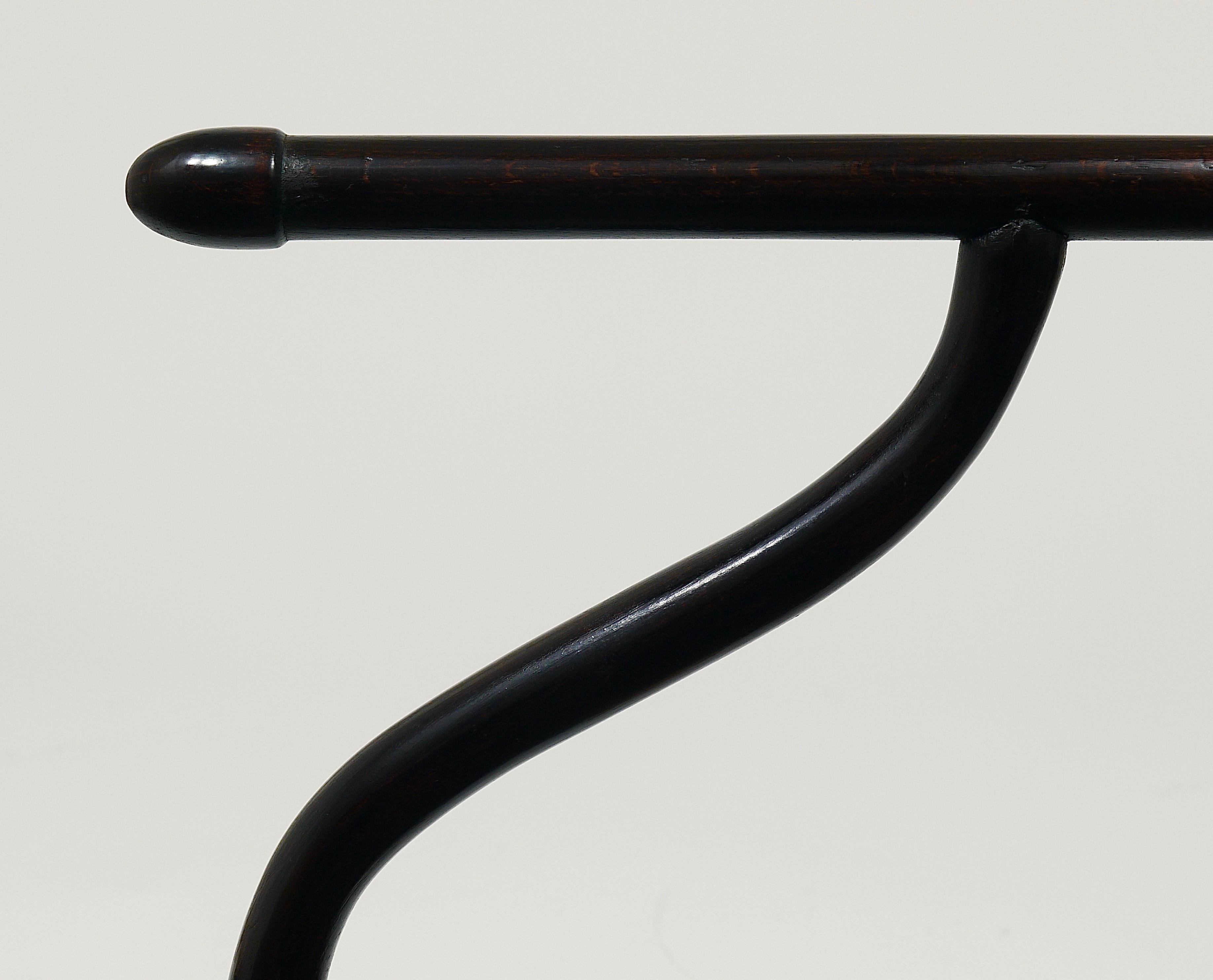 20th Century Thonet Vienna Art Deco Bentwood Clothing Valet / Dressing Stand, Austria, 1920s For Sale