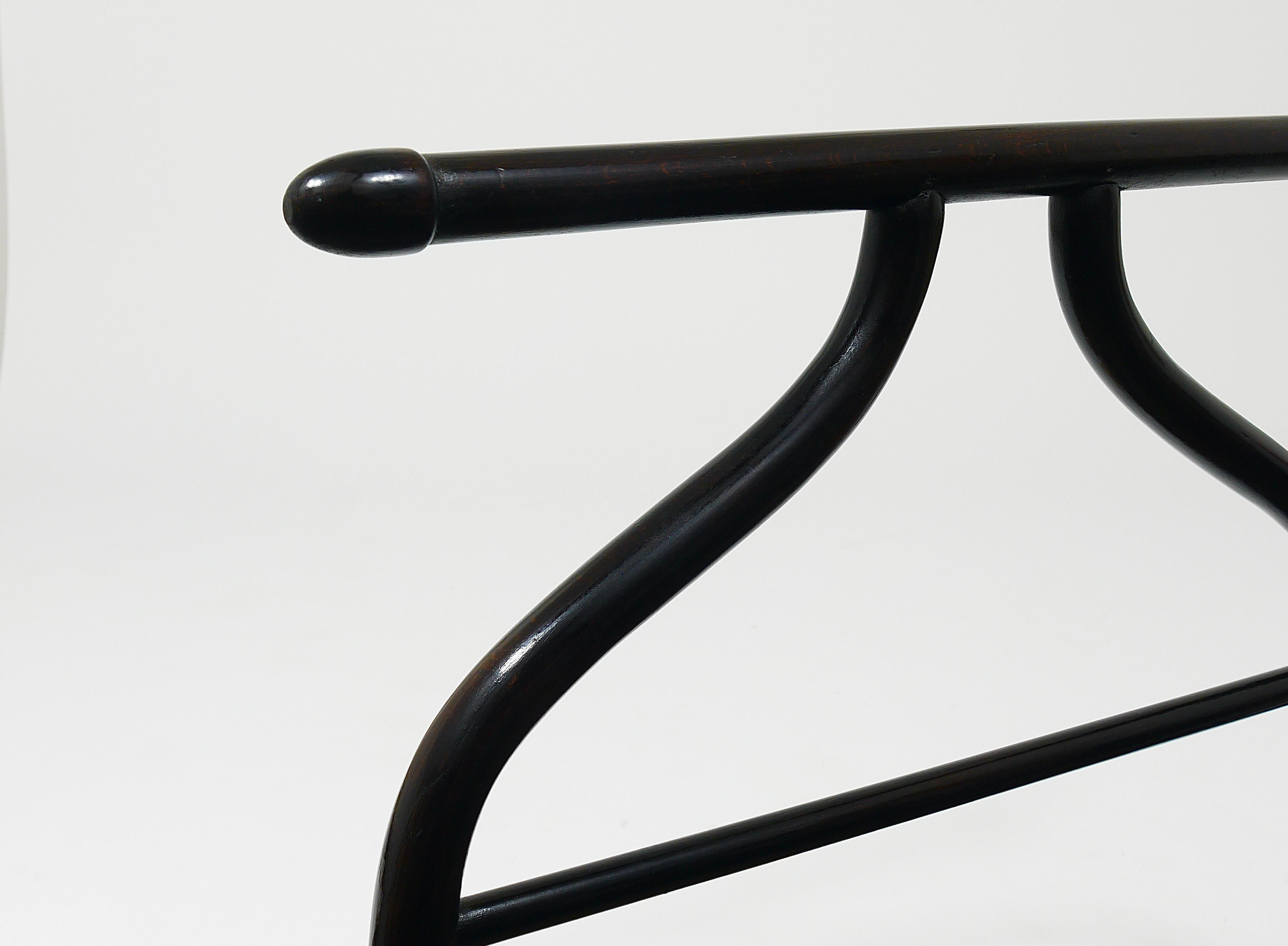 Wood Thonet Vienna Art Deco Bentwood Clothing Valet / Dressing Stand, Austria, 1920s For Sale