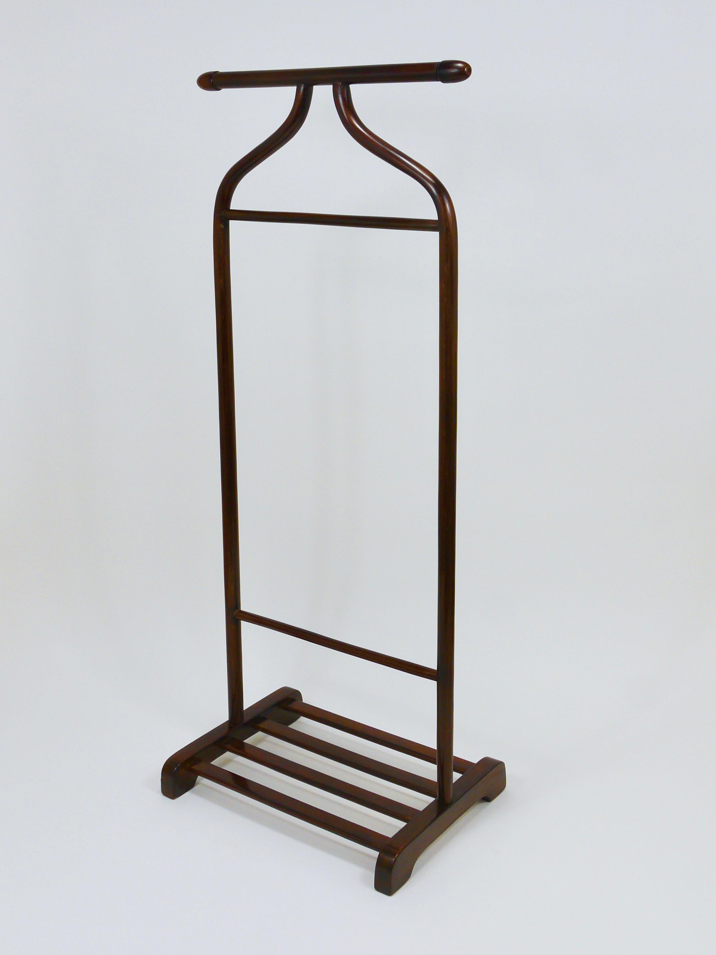 Thonet Vienna Art Deco Bentwood Clothing Valet / Dressing Stand, Austria, 1920s en venta 2