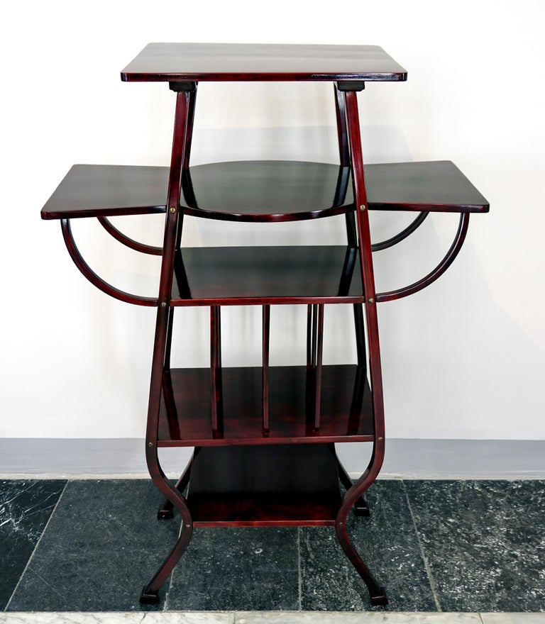 Early 20th Century Thonet Vienna Art Nouveau Étagère, Mahogany Stained, Around 1900 For Sale