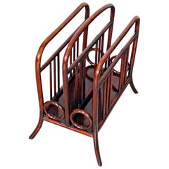 Thonet Vienna Art Nouveau Music or Newspaper Magazine Stand Model 33, 1904-1906