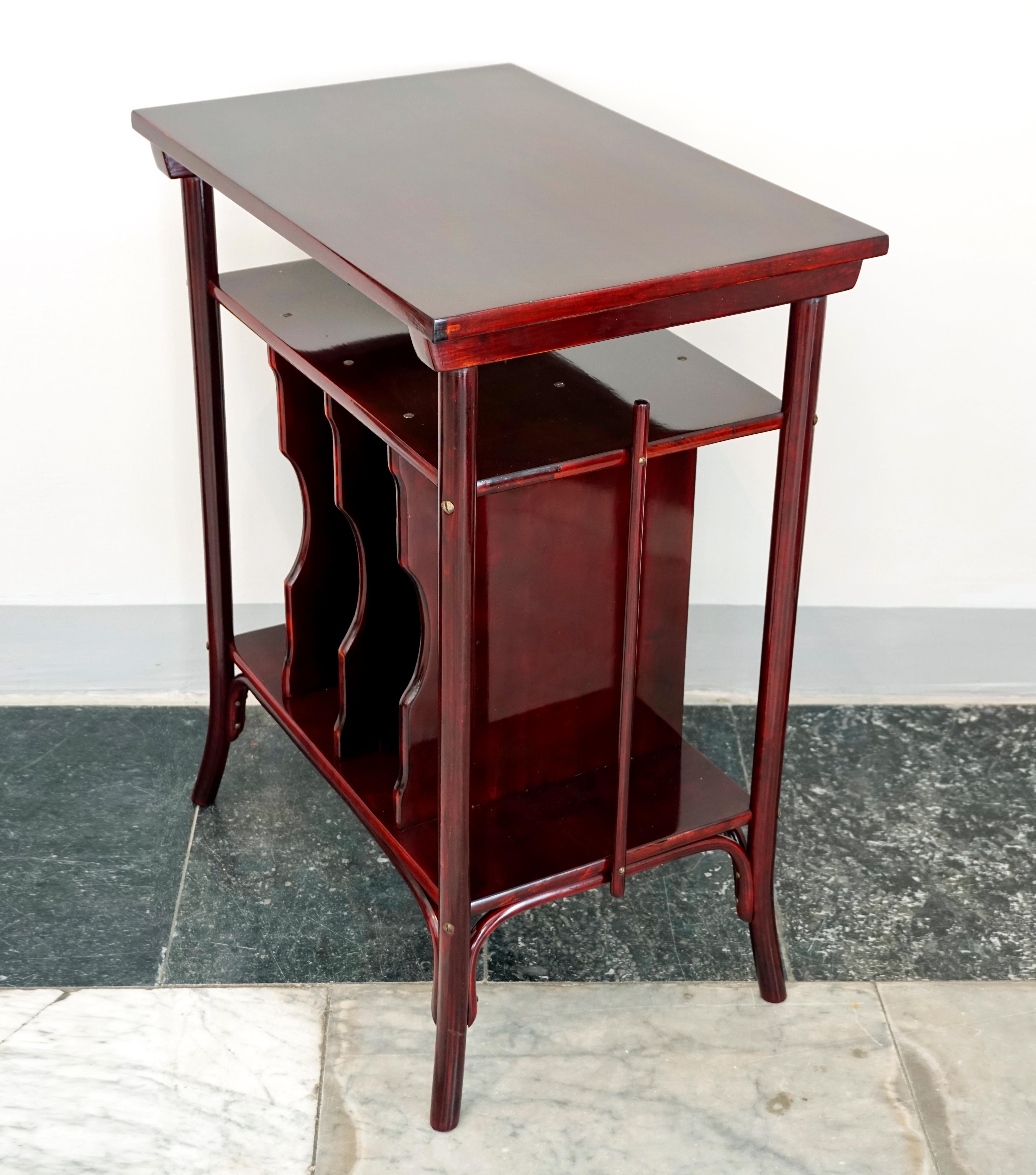 Austrian Thonet Vienna Art Nouveau Music Table, Mahogany stained, Around 1900