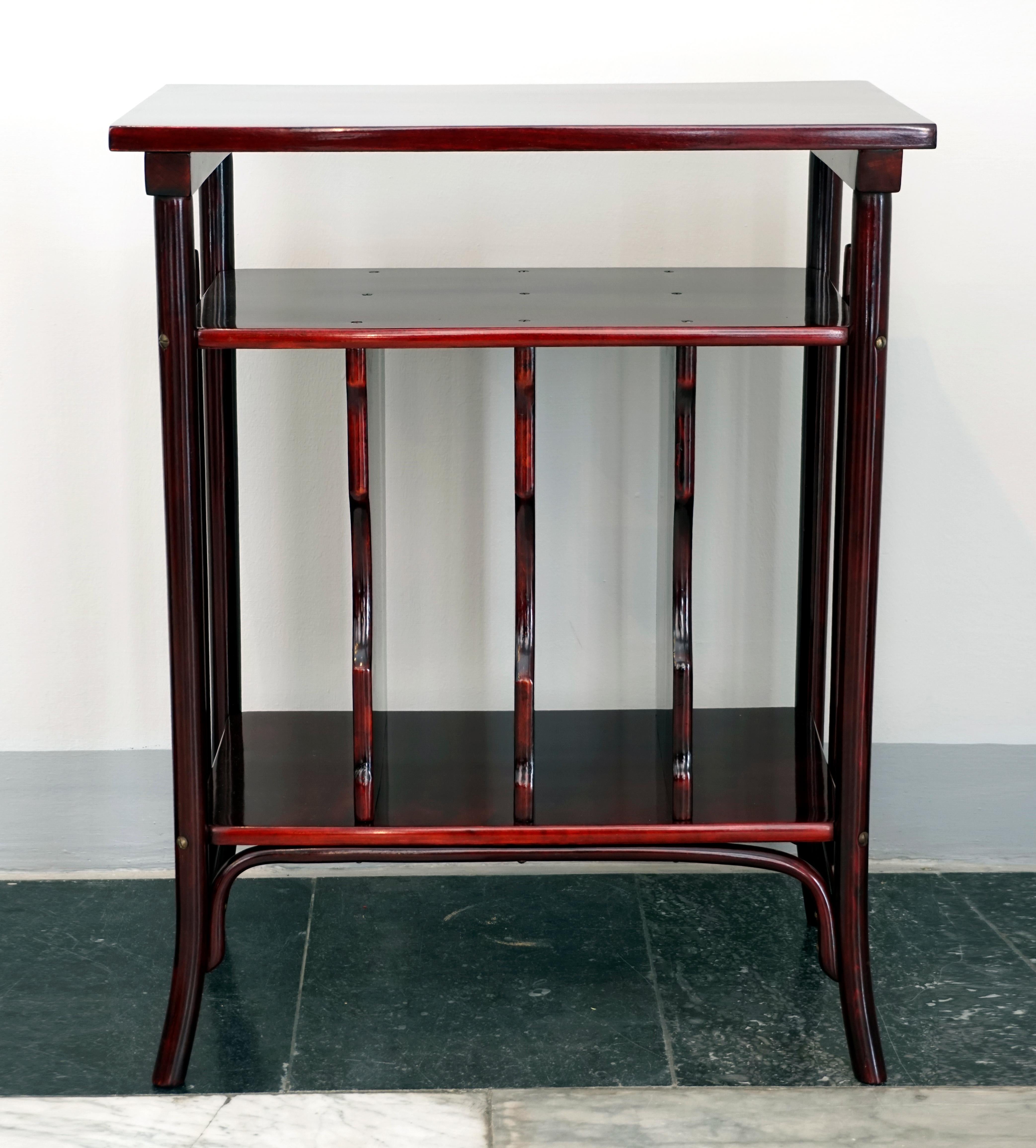 Early 20th Century Thonet Vienna Art Nouveau Music Table, Mahogany stained, Around 1900