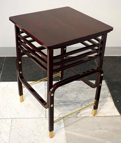 Table Art Nouveau de Thonet Vienna n° 8040, design de Marcel Kammerer, vers 1905