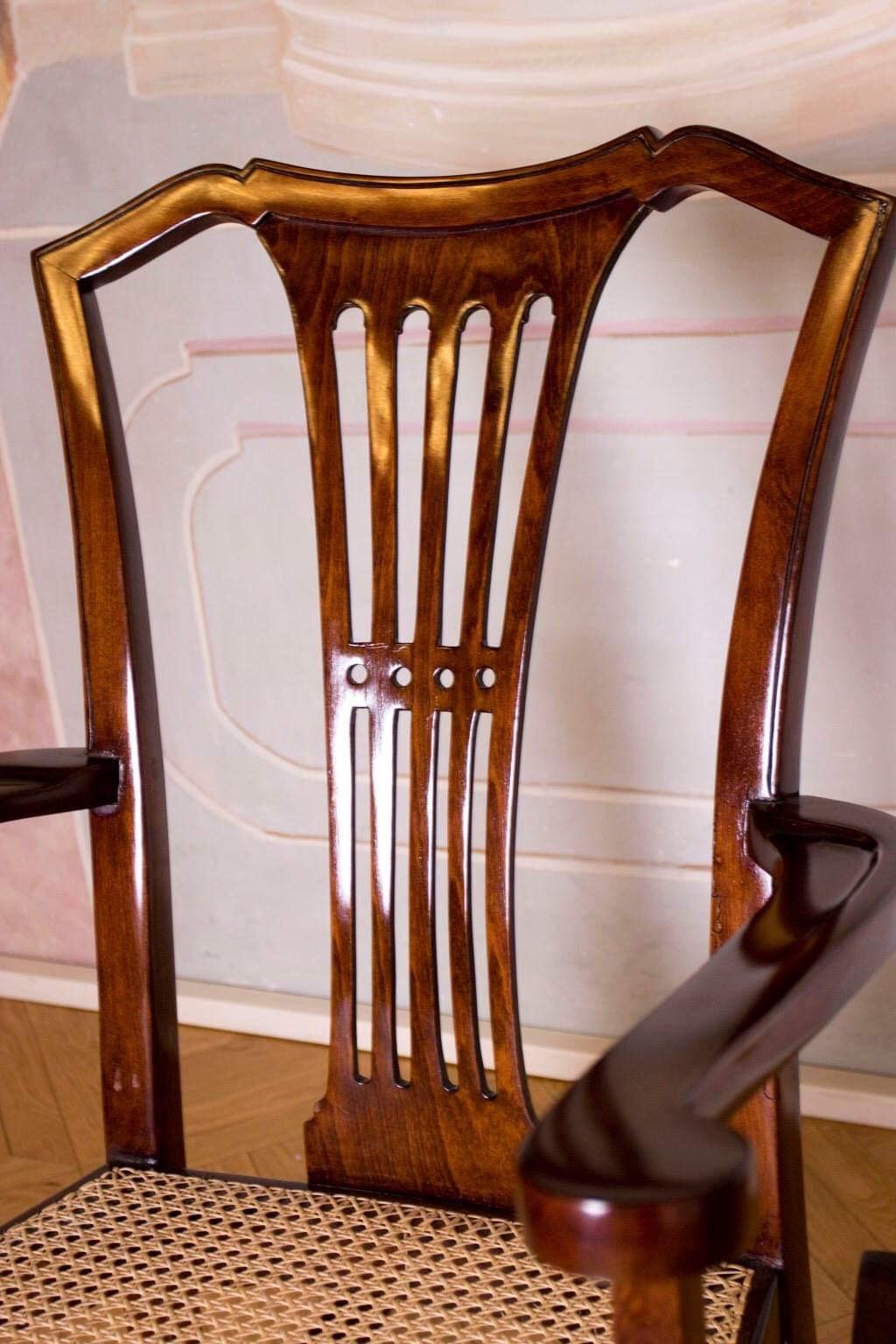 Austrian Thonet Vienna Rocking Chair, Art Nouveau For Sale