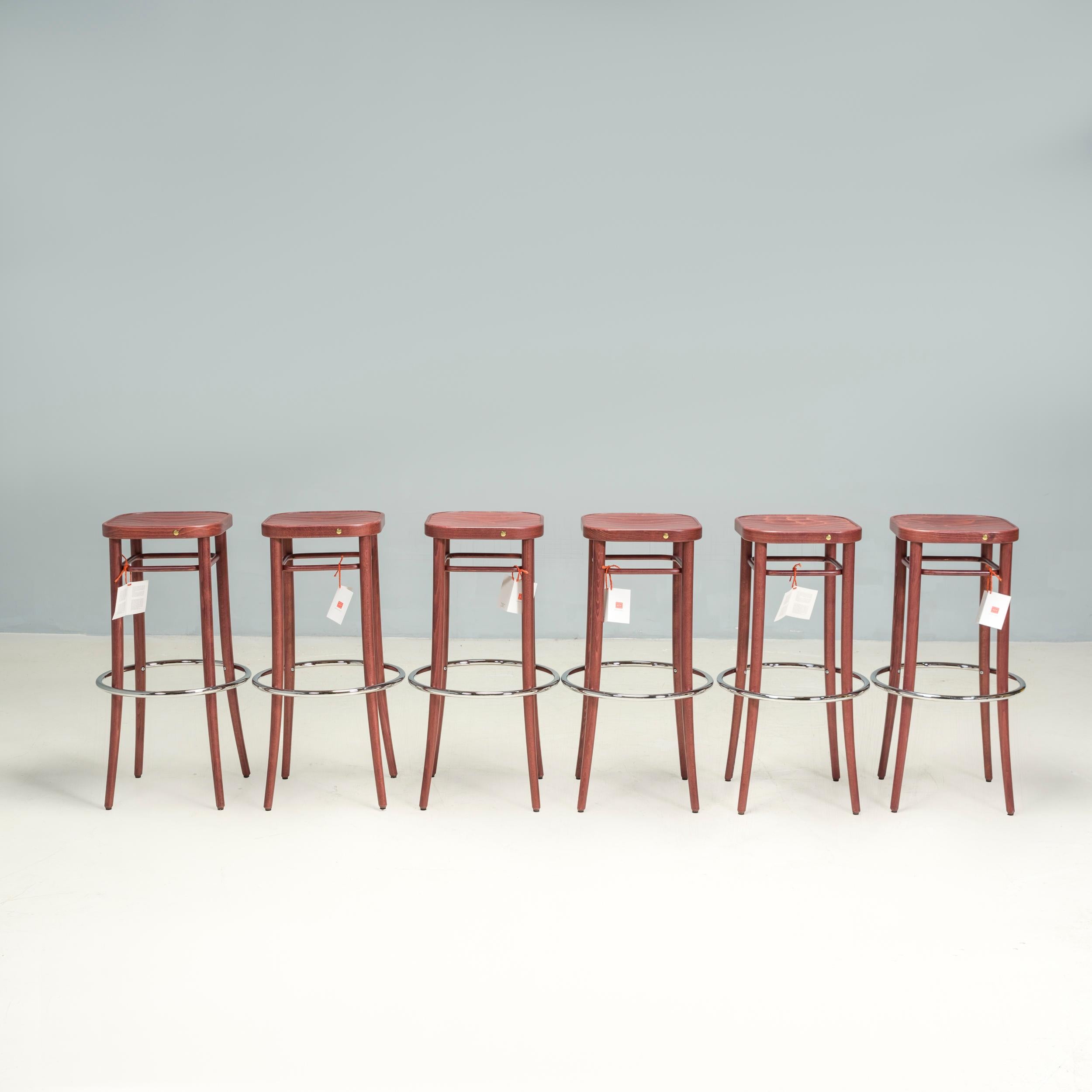 Thonet Vienne Noyer 144 Tabouret de barhocker en vente 2