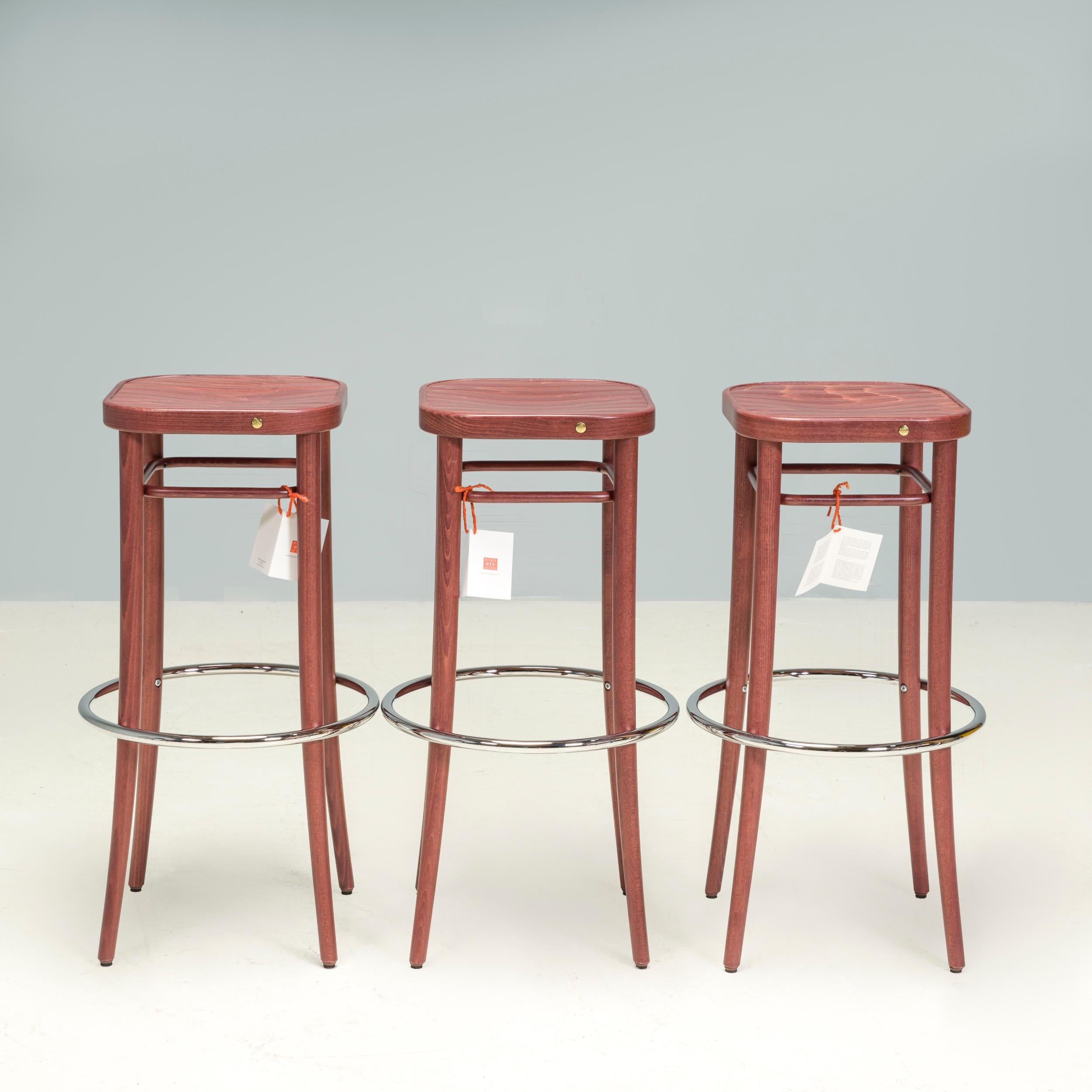 Thonet Vienne Noyer 144 Tabouret de barhocker en vente 3