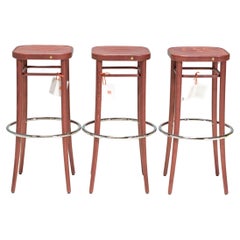 Sgabelli Thonet Vienna Noce 144, Set di 3