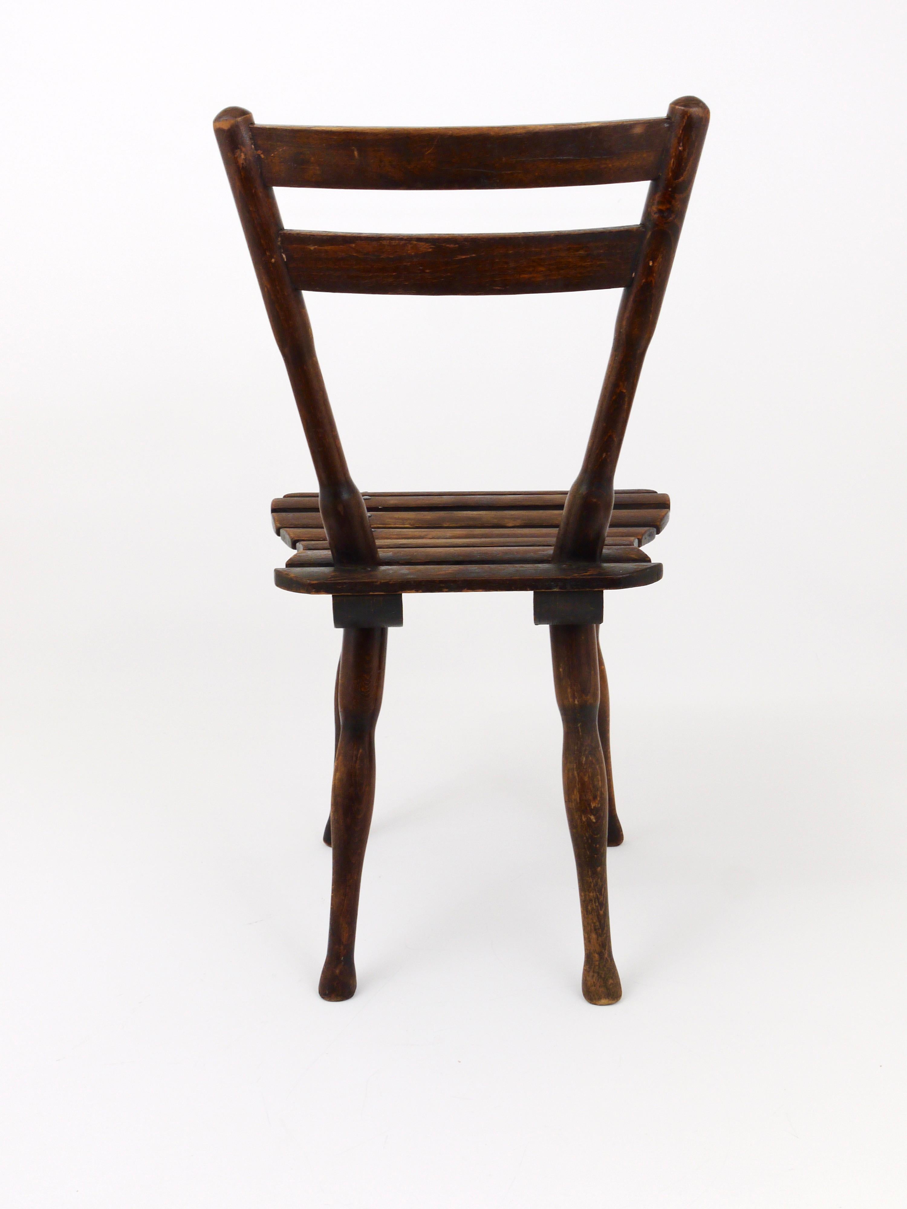 Art nouveau Chaise d'enfant en bois Thonet Vienna:: Autriche:: années 1900 en vente