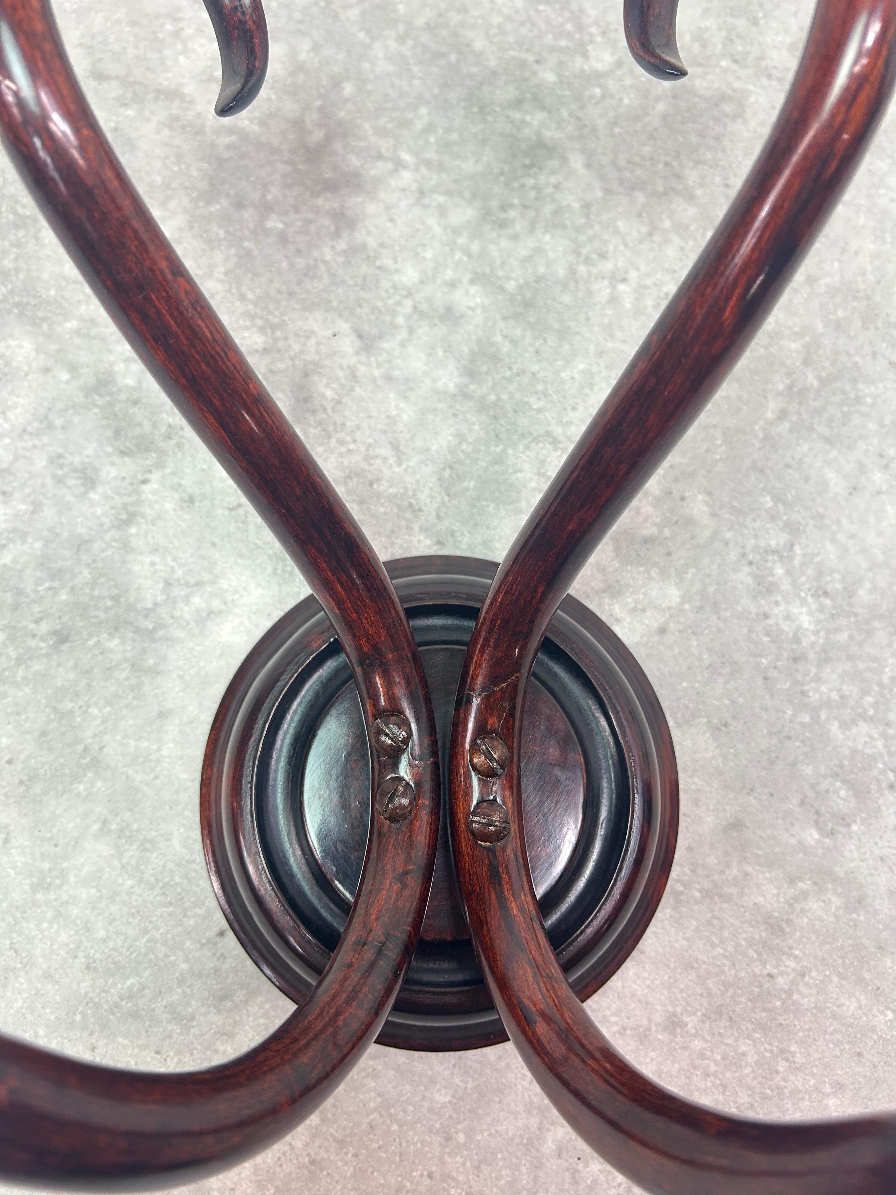 Thonet wall rack no.2 professionally stained and repolished.