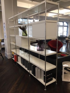 Thonet White Elegant, Simple, and Modular 7000 Shelving Unit