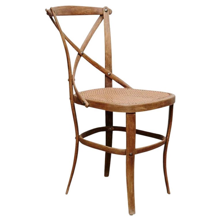 Thonet Wood and Rattan Chair Number 91 by August Thonet, circa 1920 For  Sale at 1stDibs | thonet 91, thonet chair numbers, thonet chairs