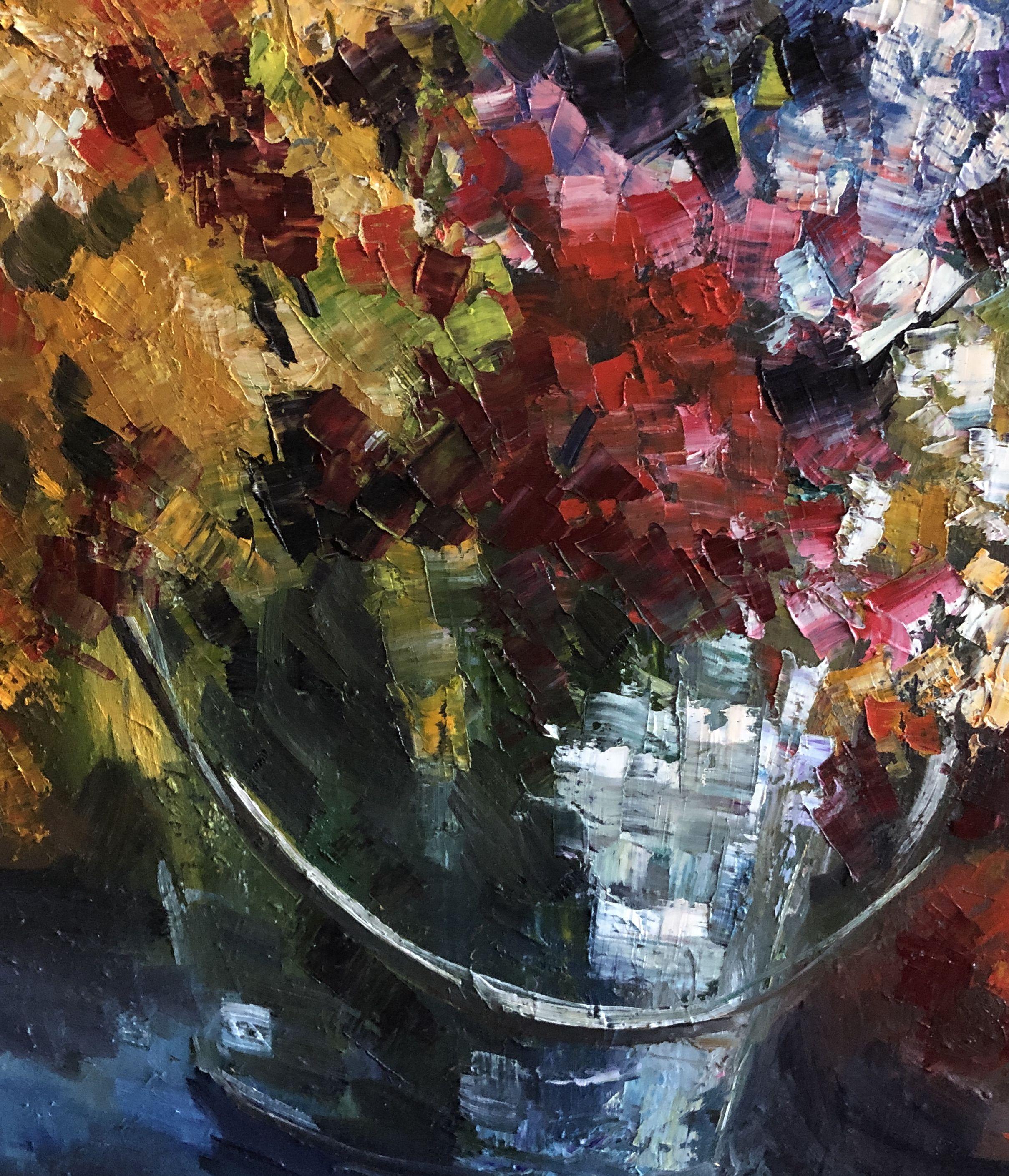 Flor de primavera, Pintura, Óleo sobre lienzo en venta 1