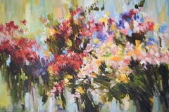 Flower Bloom, Painting, Oil on Canvas