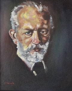 tchaikovsky, Painting, Oil on Canvas