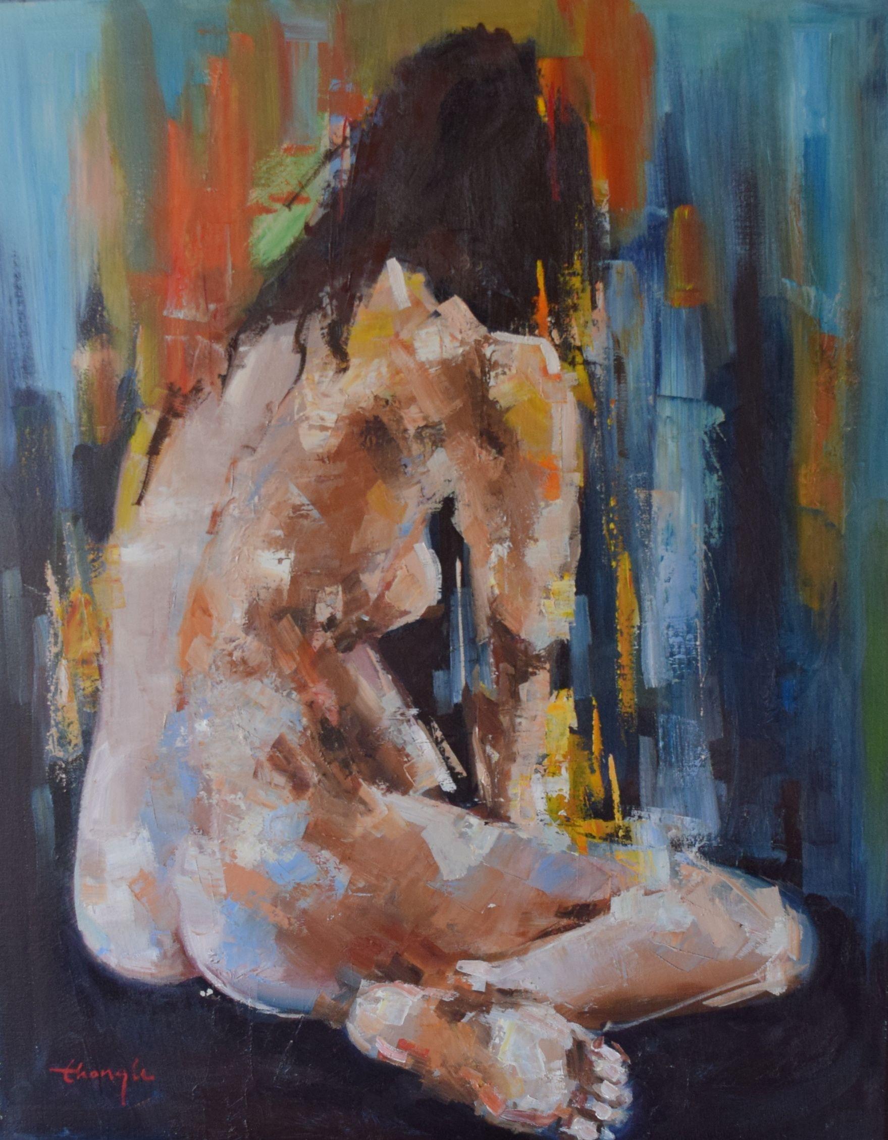 Luce irreale, Pittura, Olio su tela - Painting di Thong Le