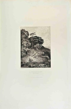 BUNDLE of 3 Etchings by Théophile Chauvel - 1870s