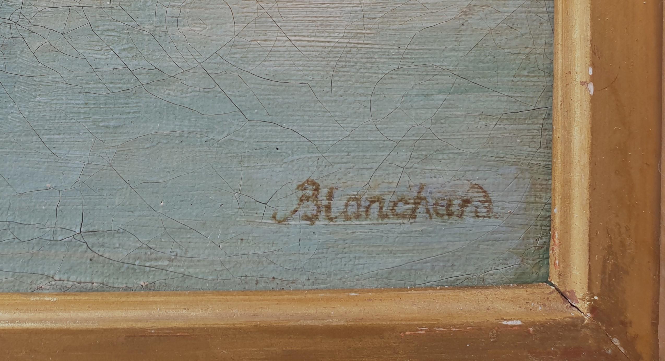 Théophile Clément BLANCHARD - Paesaggio in Normandia in vendita 4