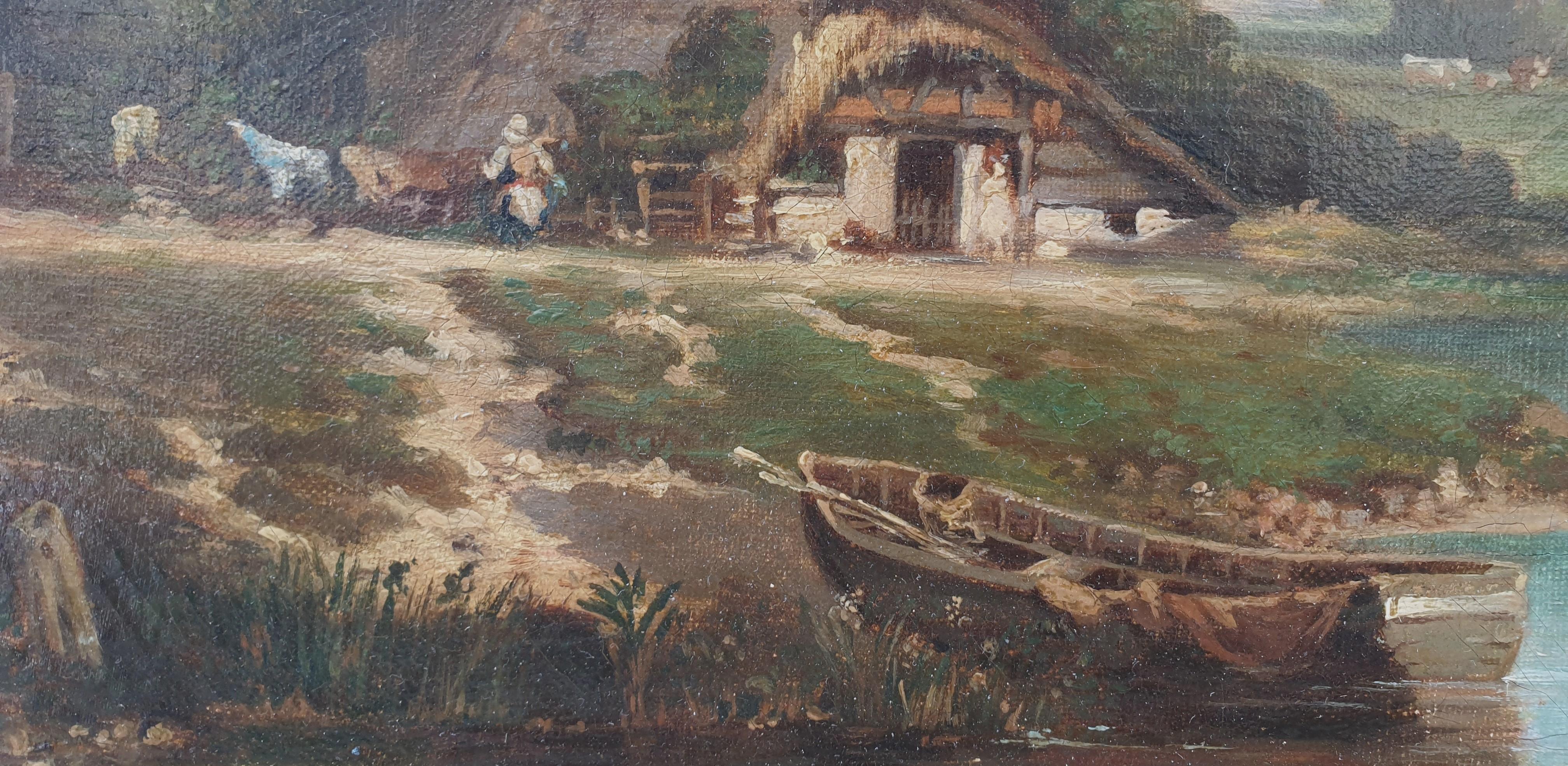 Théophile Clément BLANCHARD - Paesaggio in Normandia in vendita 5