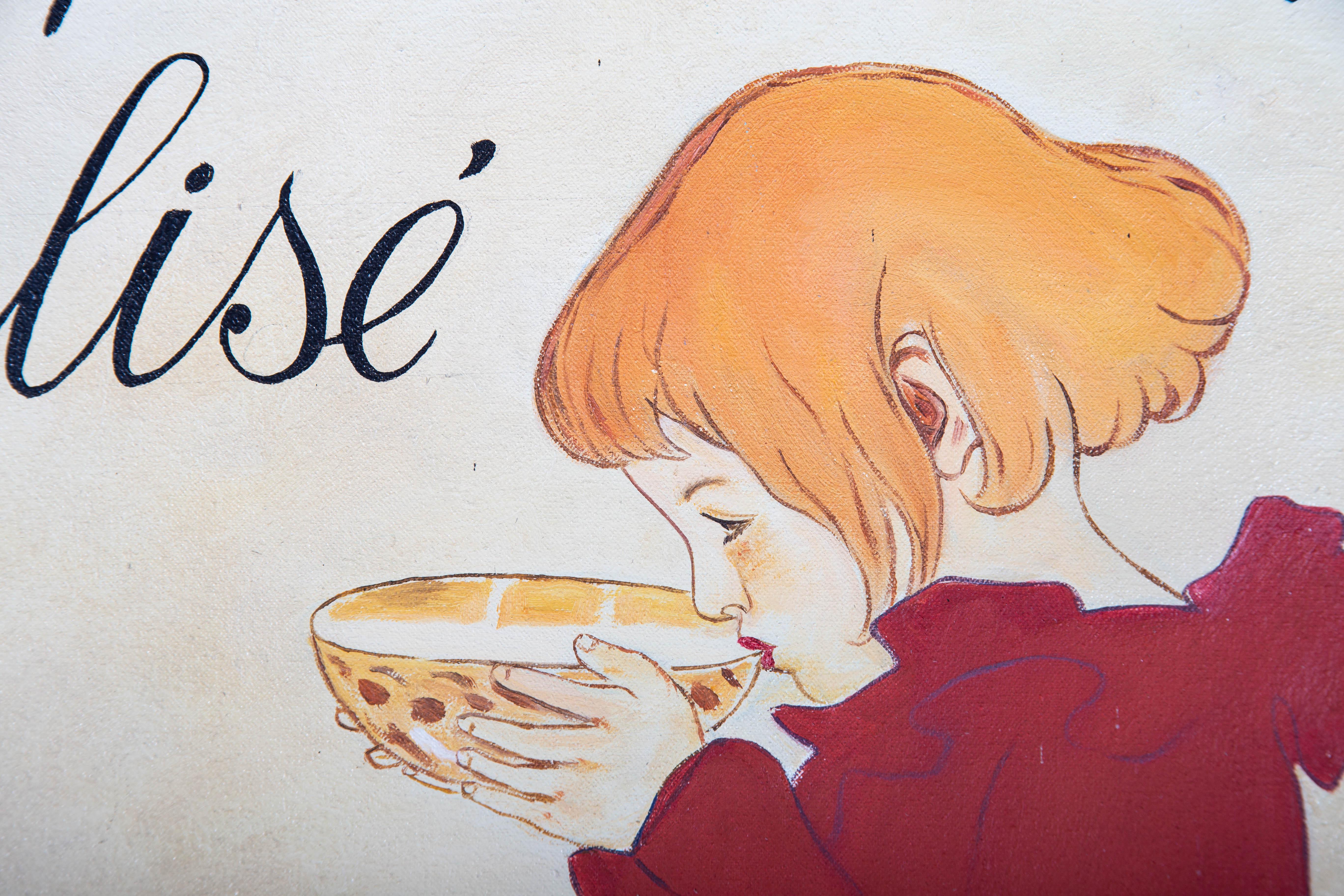 Dopo Théophile Steinlen (1859-1923) - XX secolo Acrilico, Latte di Vingeanne in vendita 4