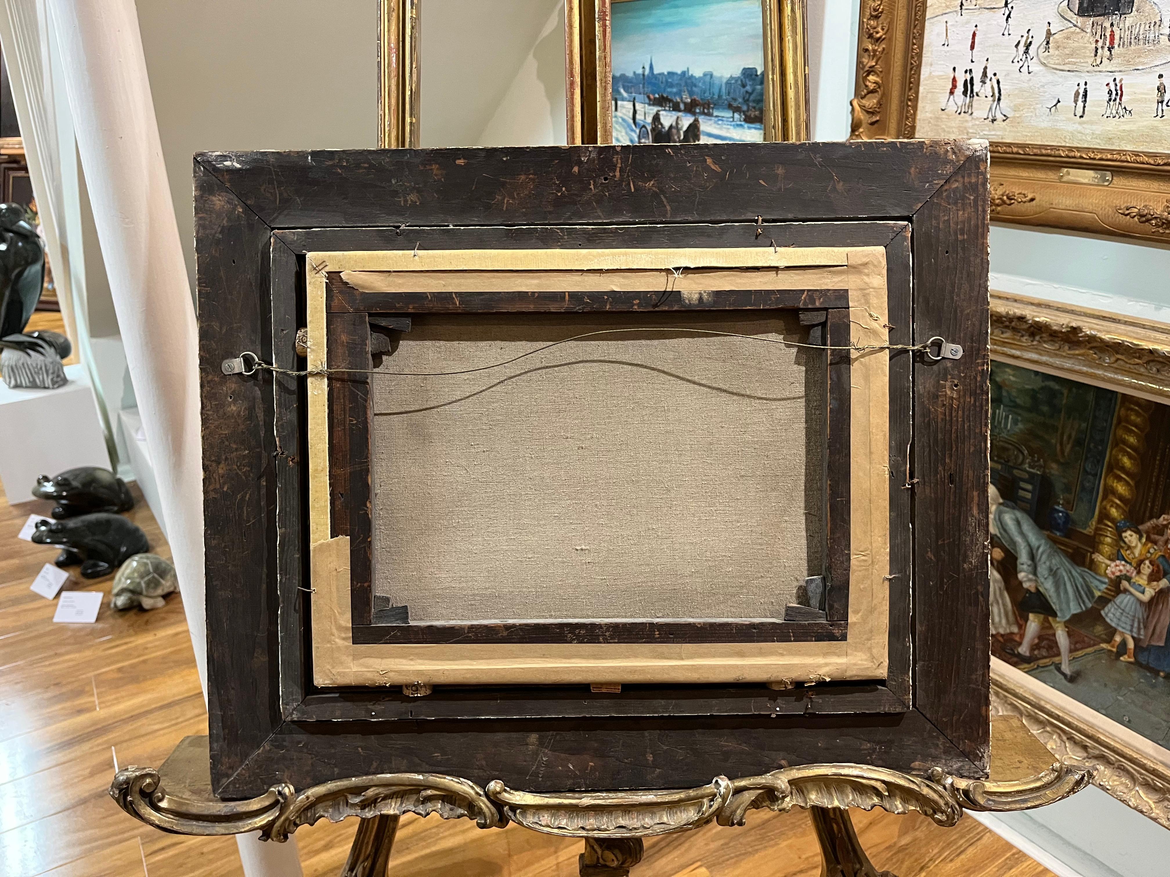 OLD MASTER STYLE OIL PAINTING High Quality 19th CENTURY Gold Gilt Frame For Sale 5