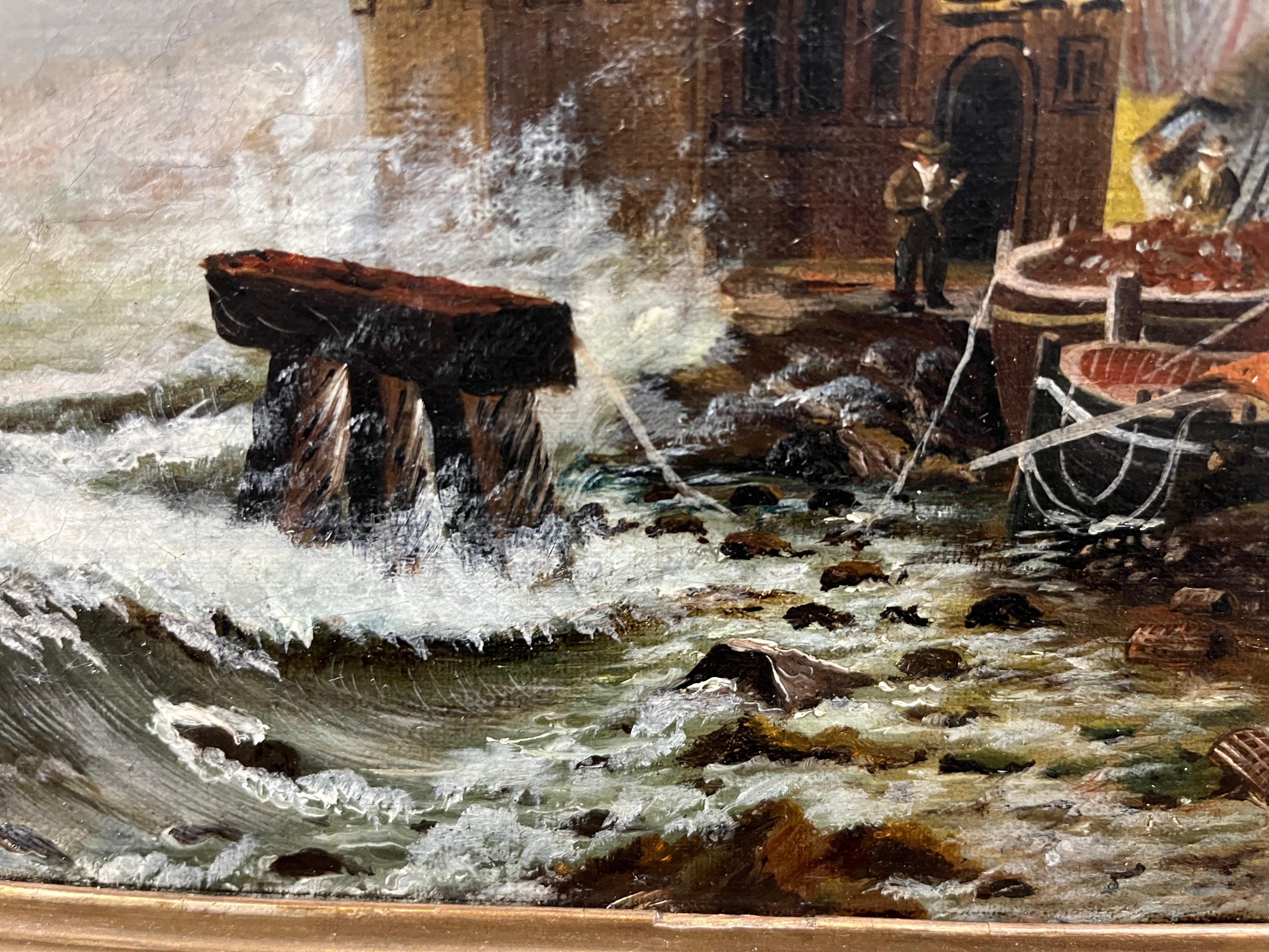 OLD MASTER STYLE OIL PAINTING High Quality 19th CENTURY Gold Gilt Frame For Sale 7